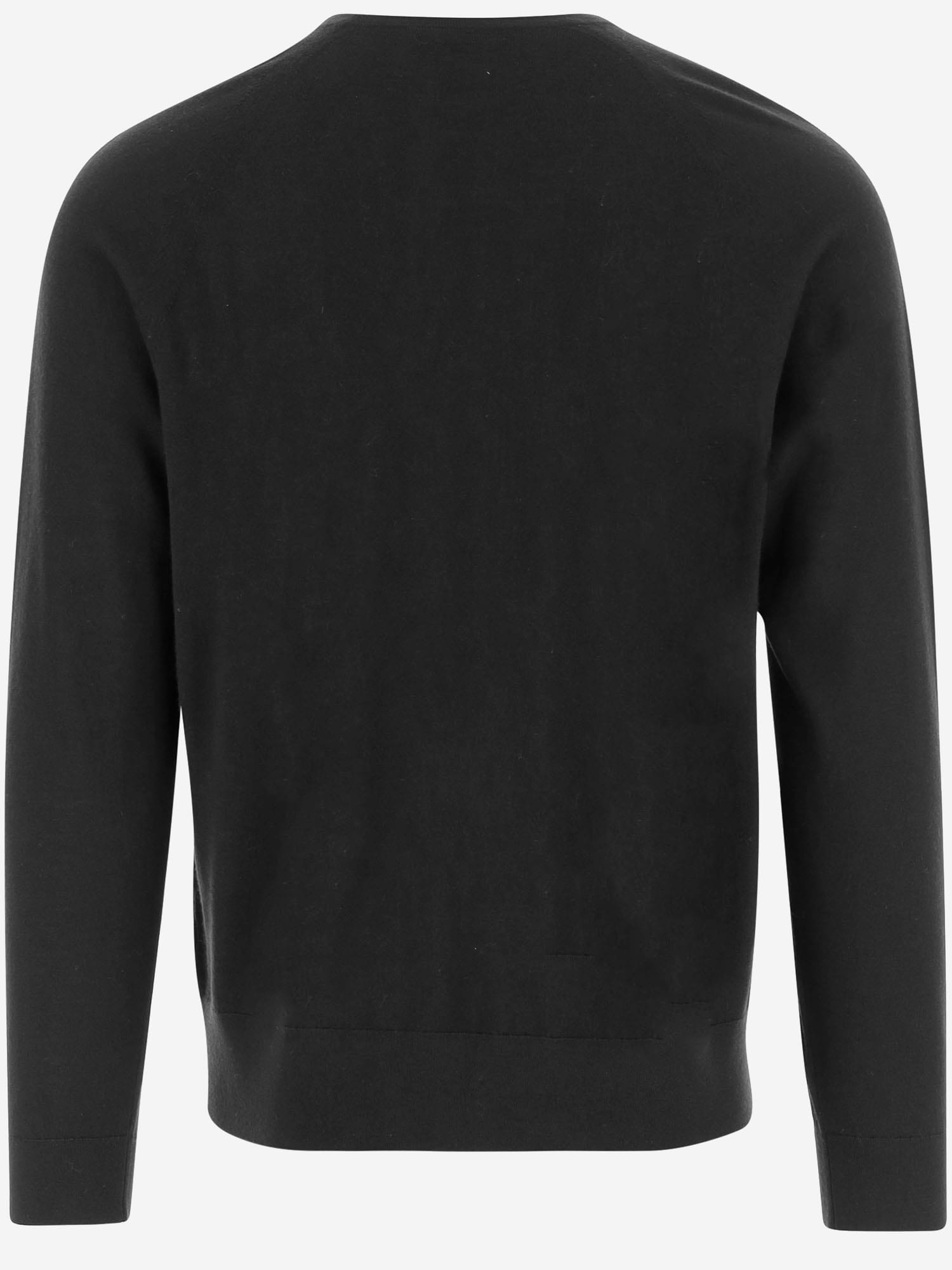 Vince Wool And Cashmere Sweater In Black