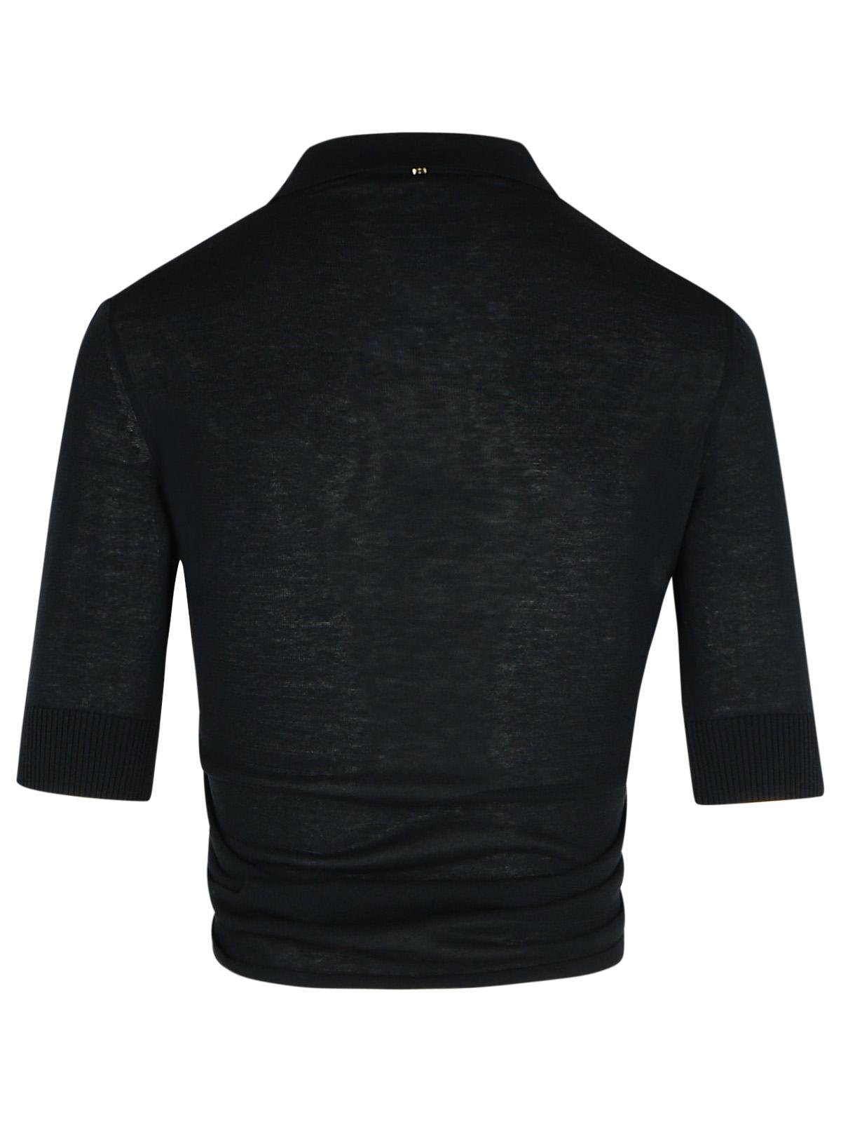 Sportmax Black Shaker Top In Black