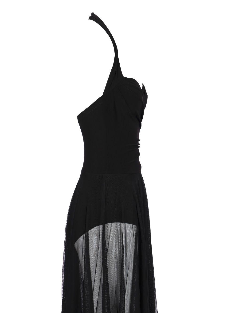 Shop Norma Kamali Cayla Flared Dress In Black