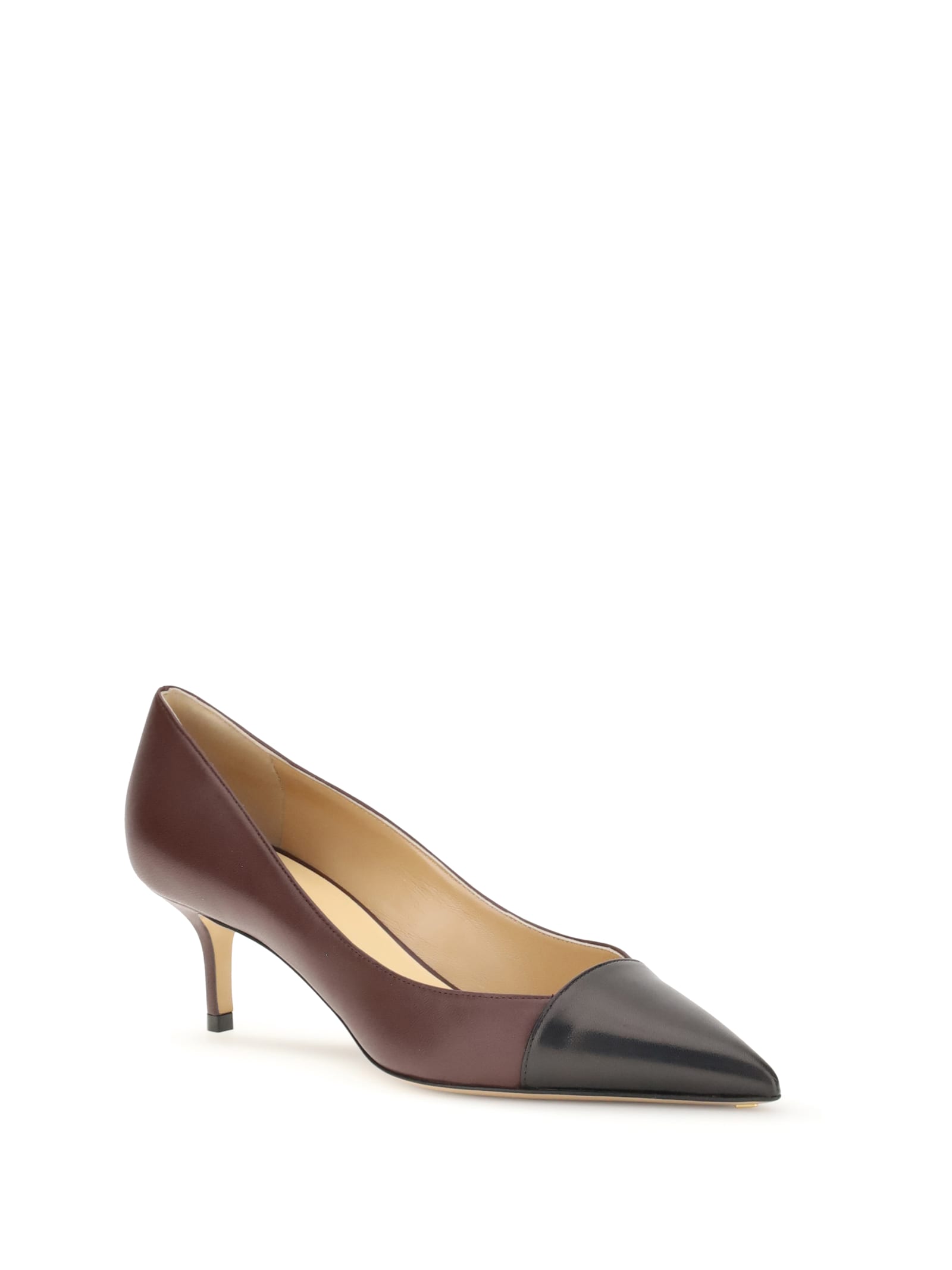 Francesco Russo 55mm Leather Pointed-toe Pumps In Brown