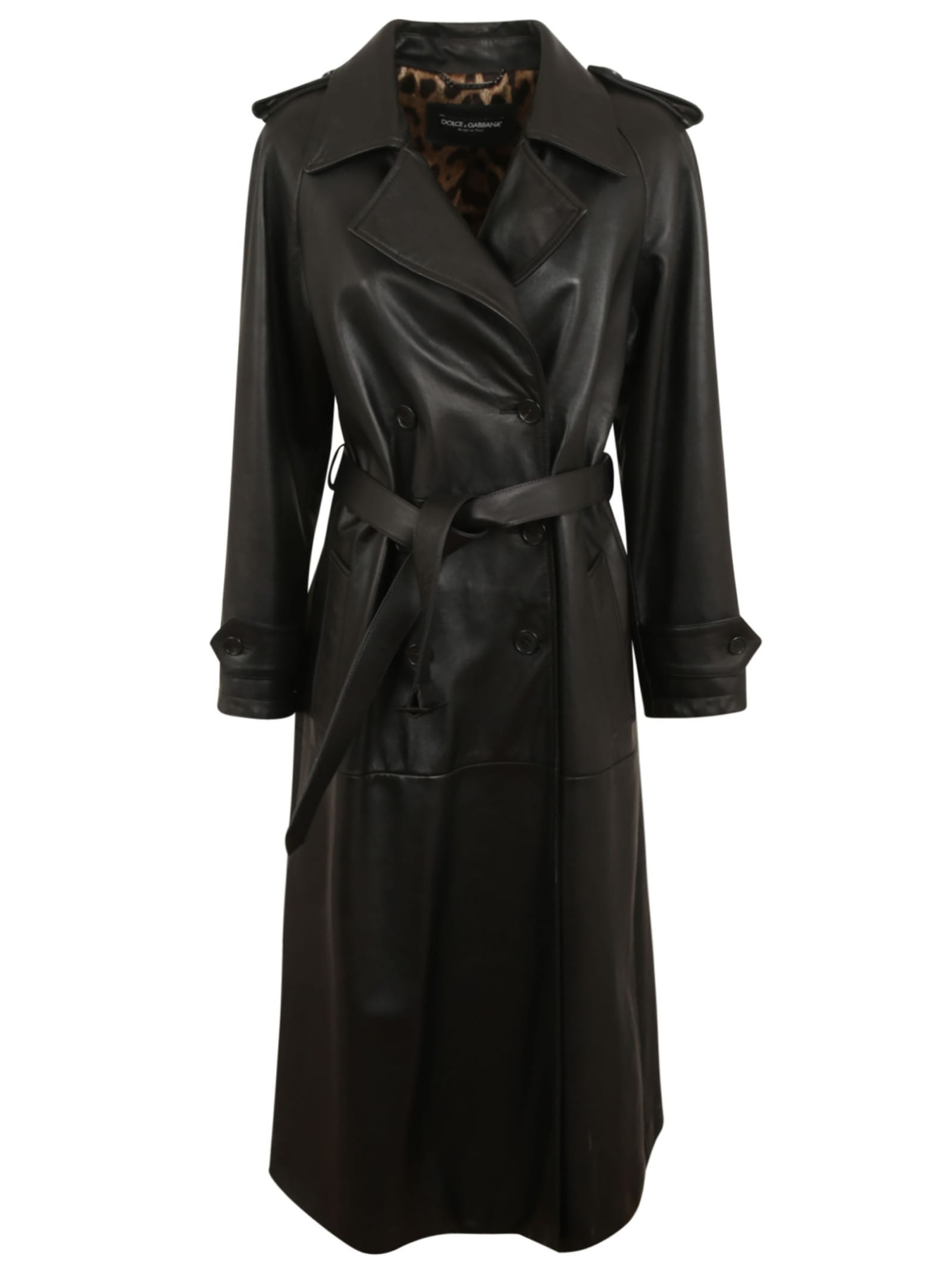 Dolce & Gabbana Classic Leather Trench | Coshio Online Shop