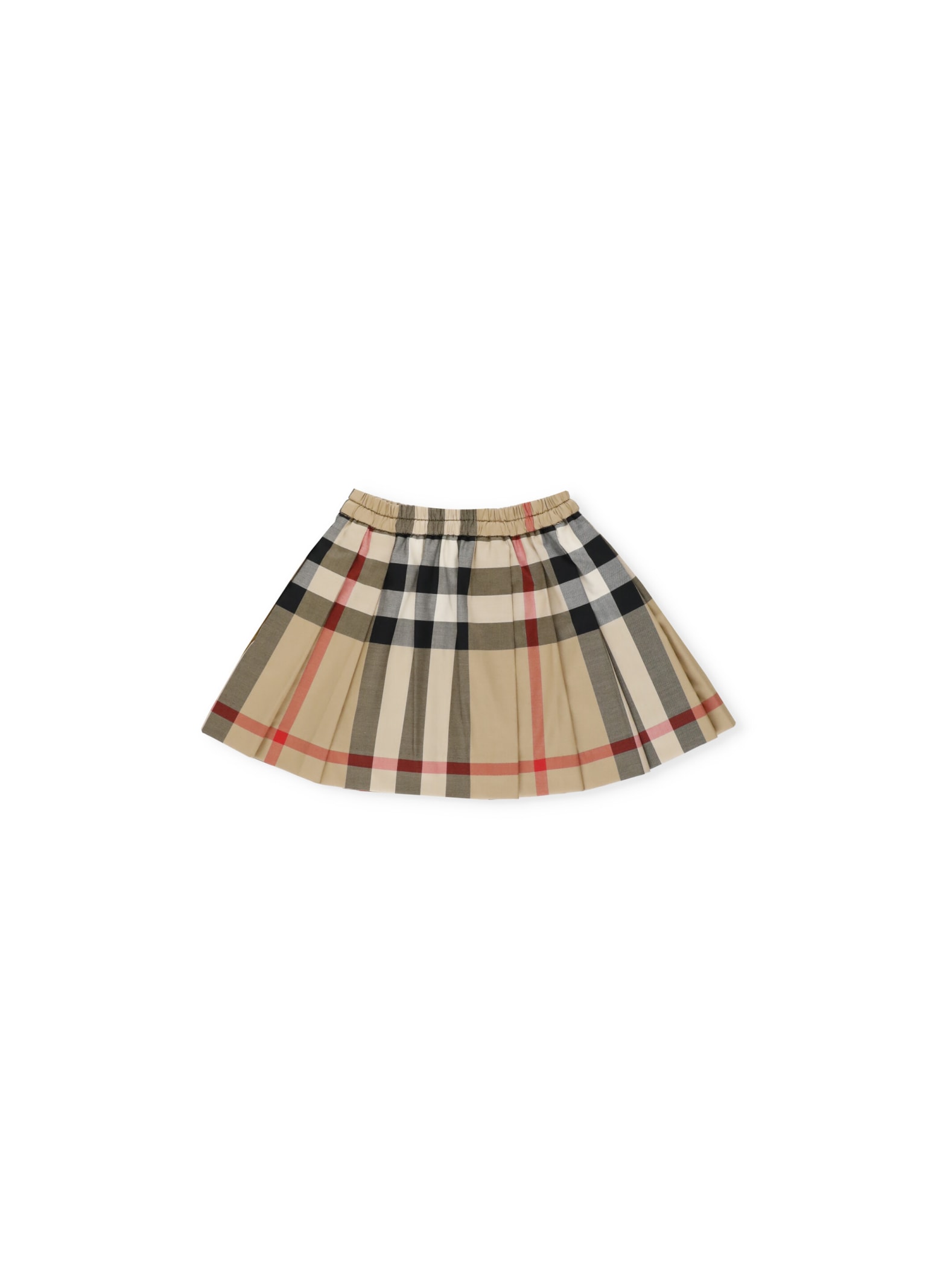 Burberry Check Pleated Mini Skirt