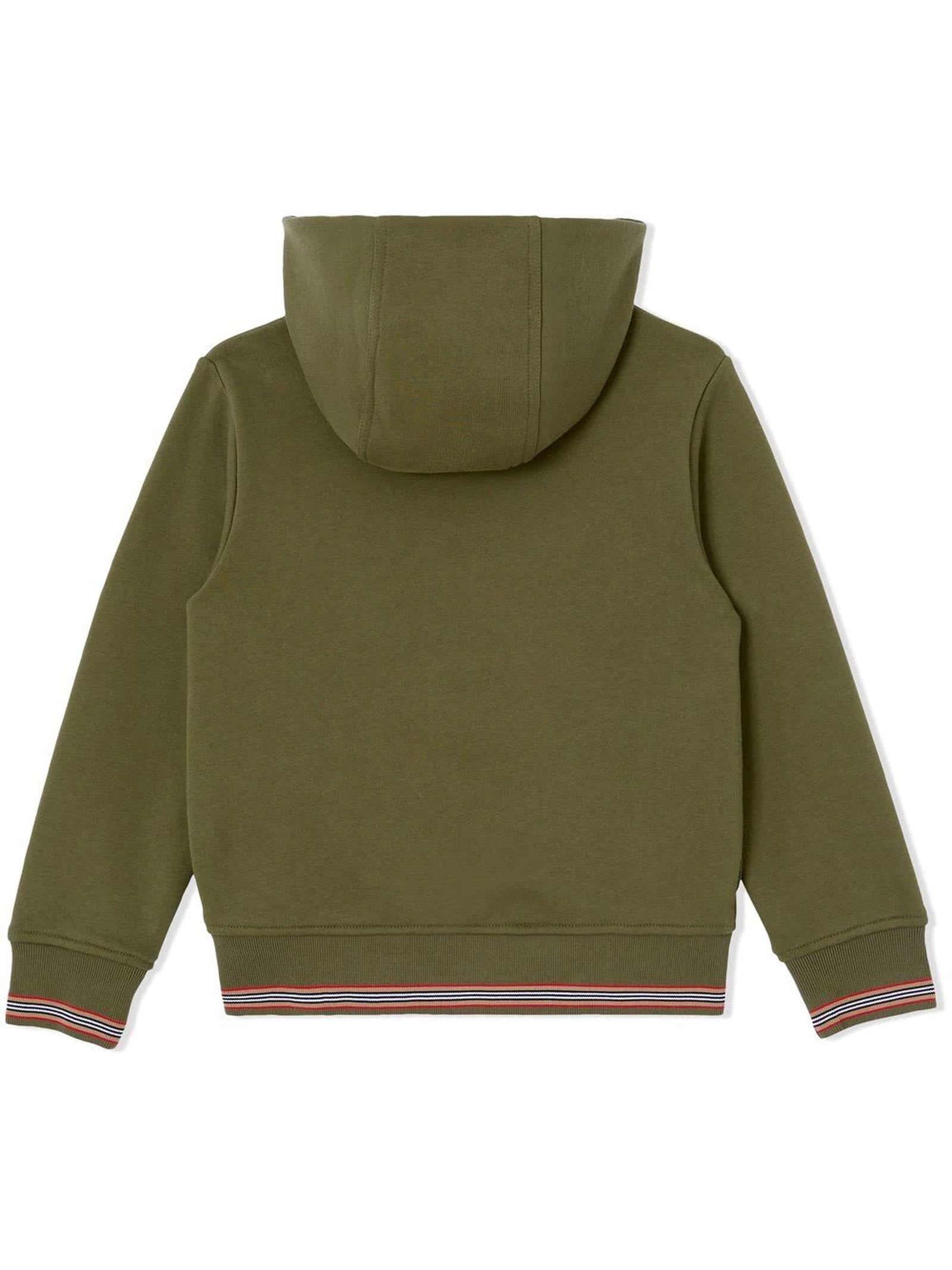 Shop Burberry Kids Sweaters Green