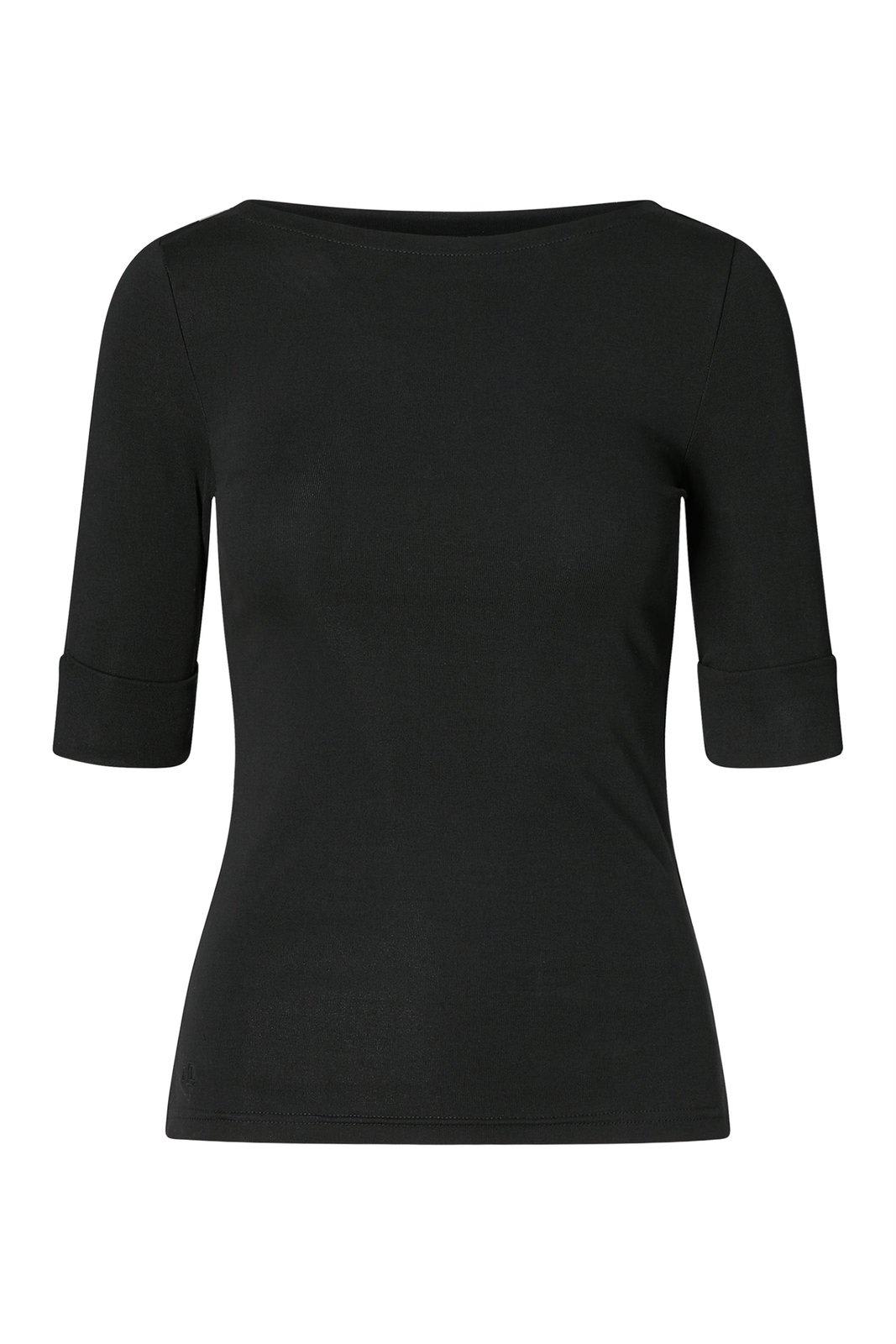Polo Ralph Lauren Wide-neck T-shirt In Black