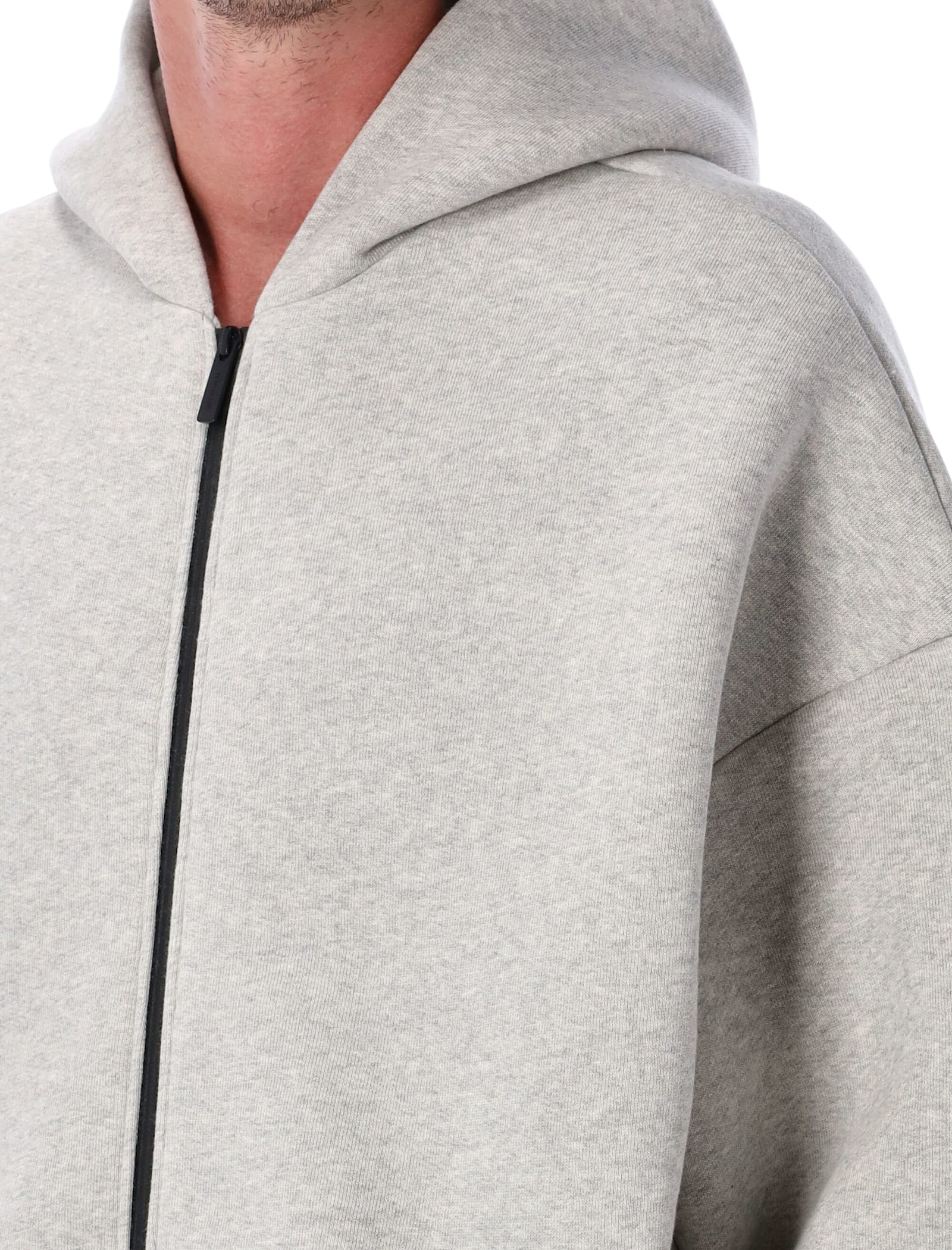 Fear Of God Athletics Half-zip Hoodie In Gray