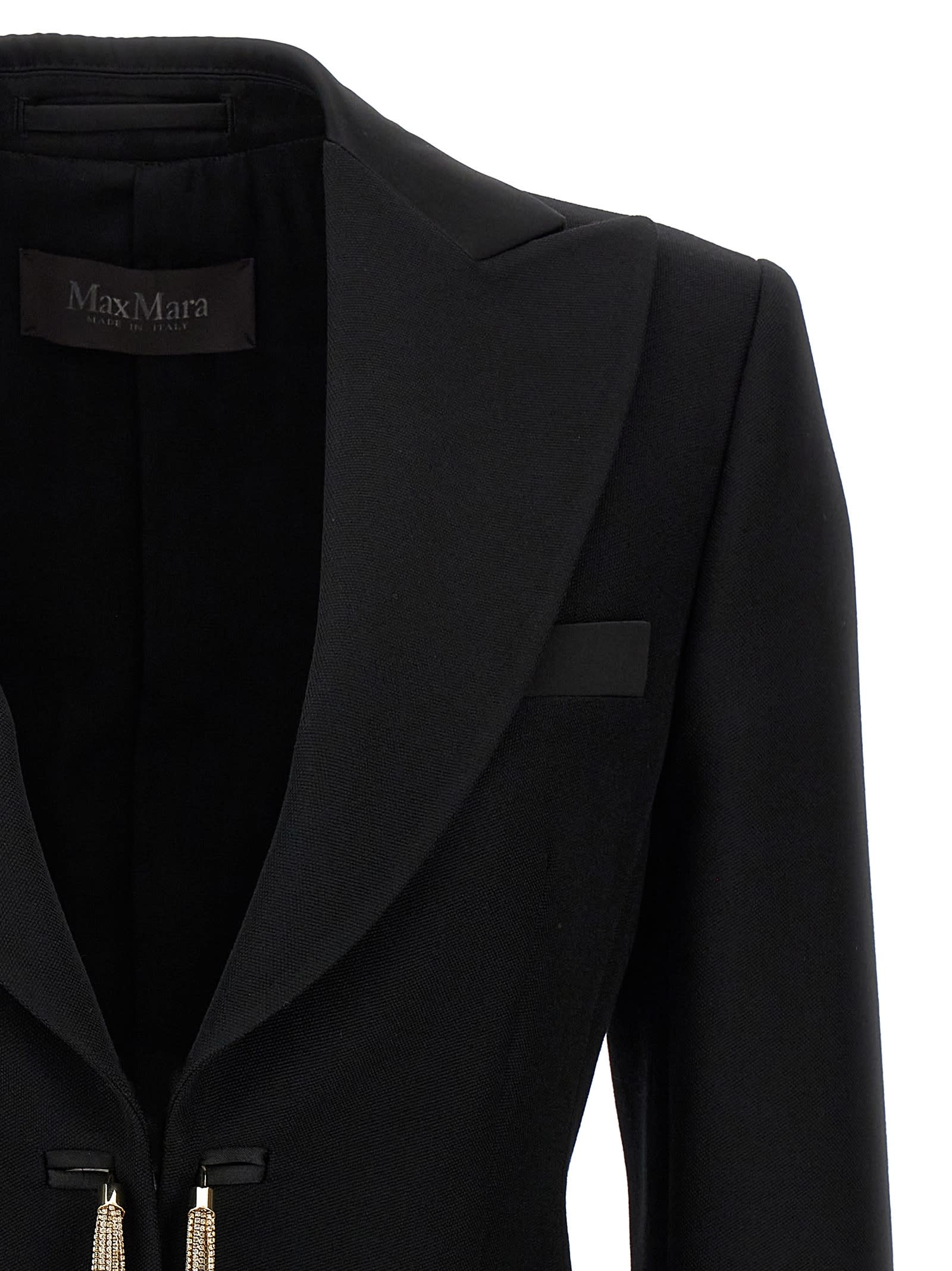 Max Mara "grain De Poudre Smoking In Black