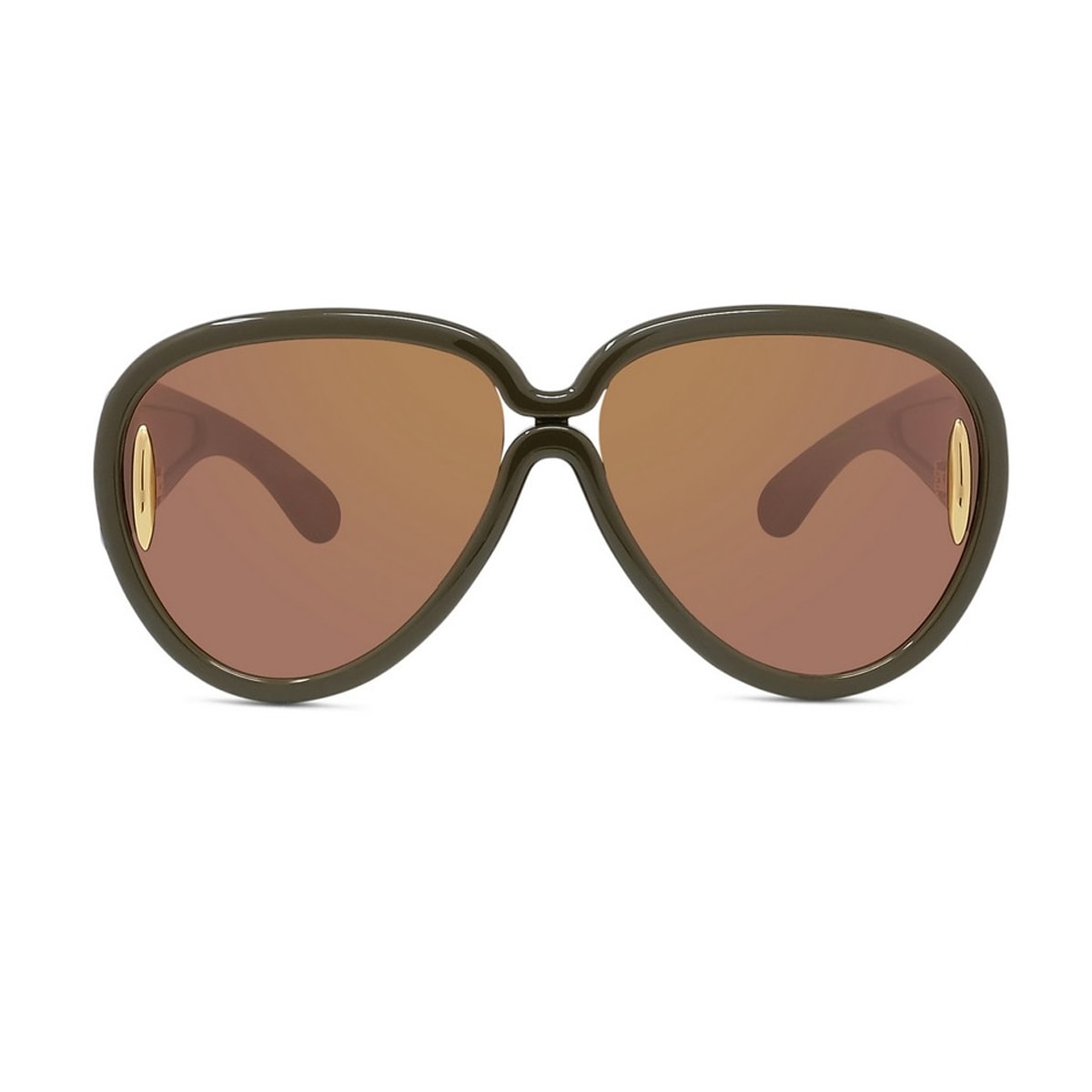 Loewe Lw40132i Paulas Ibiza 96c Verde Sunglasses In Brown