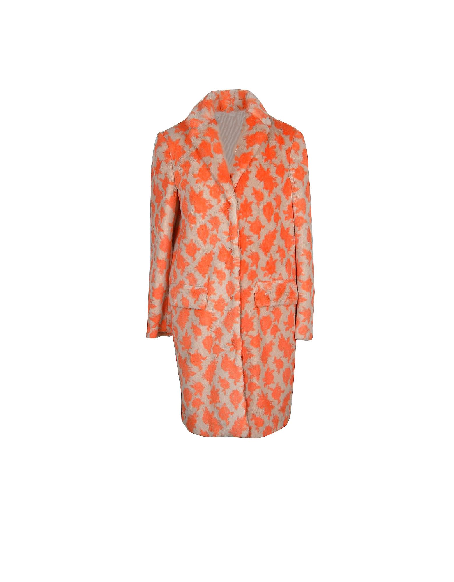 Msgm Womens Orange Coat