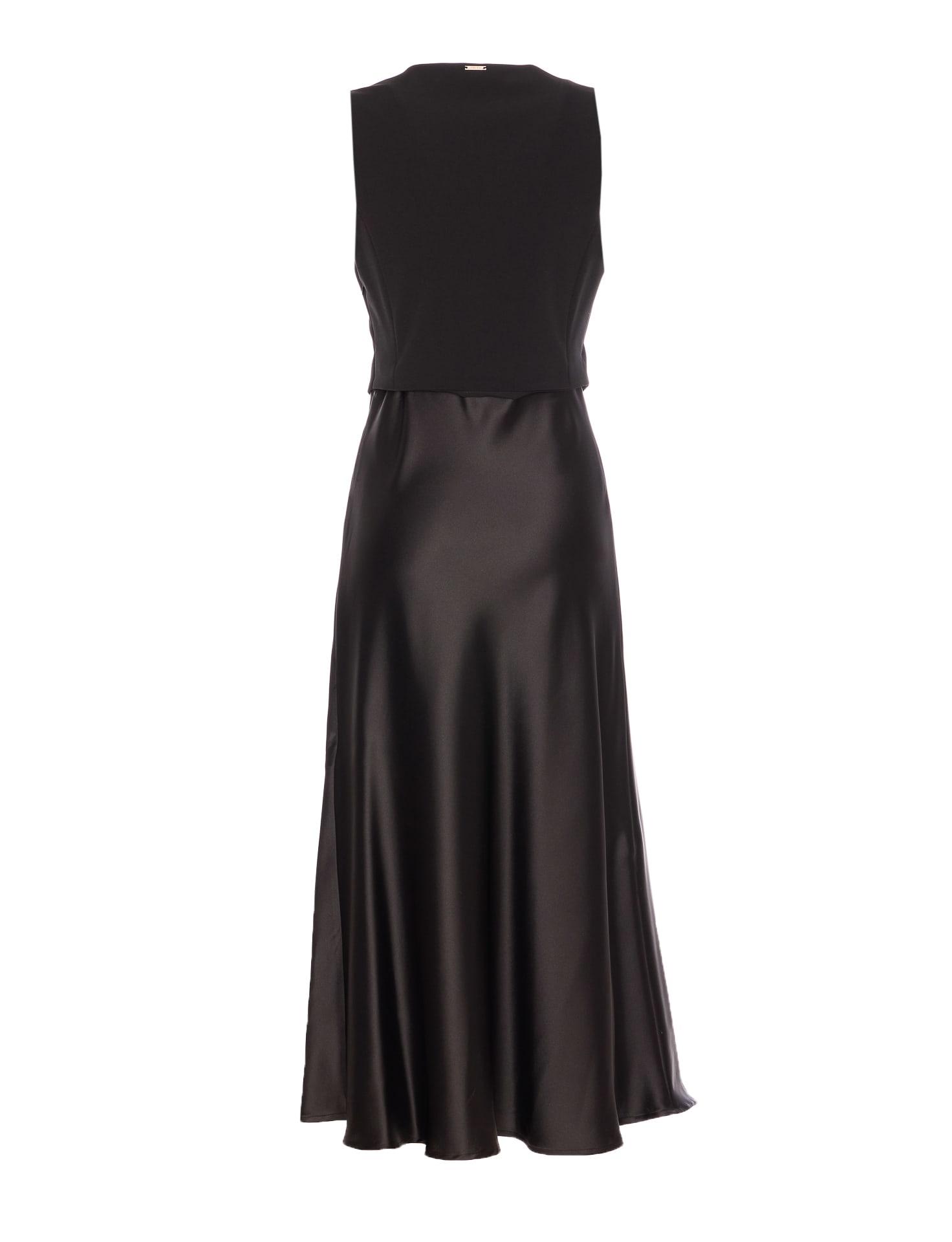 Liu •jo Abito Lungo Con Gilet In Black