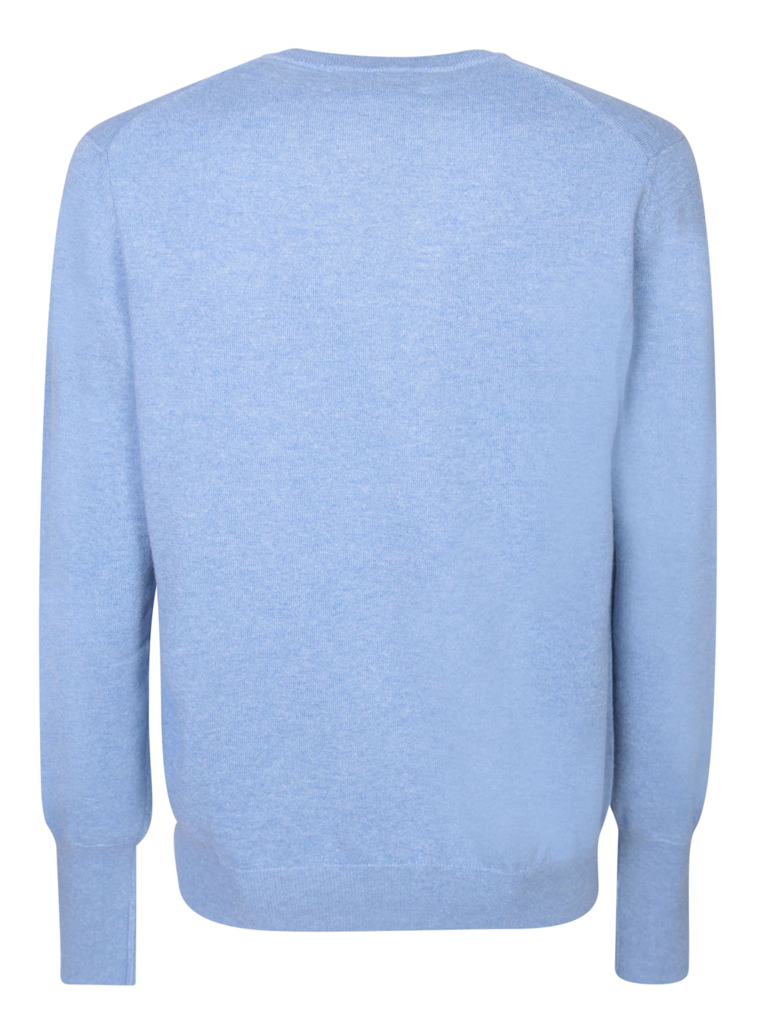 Shop Ballantyne V-neck Blue Jumper