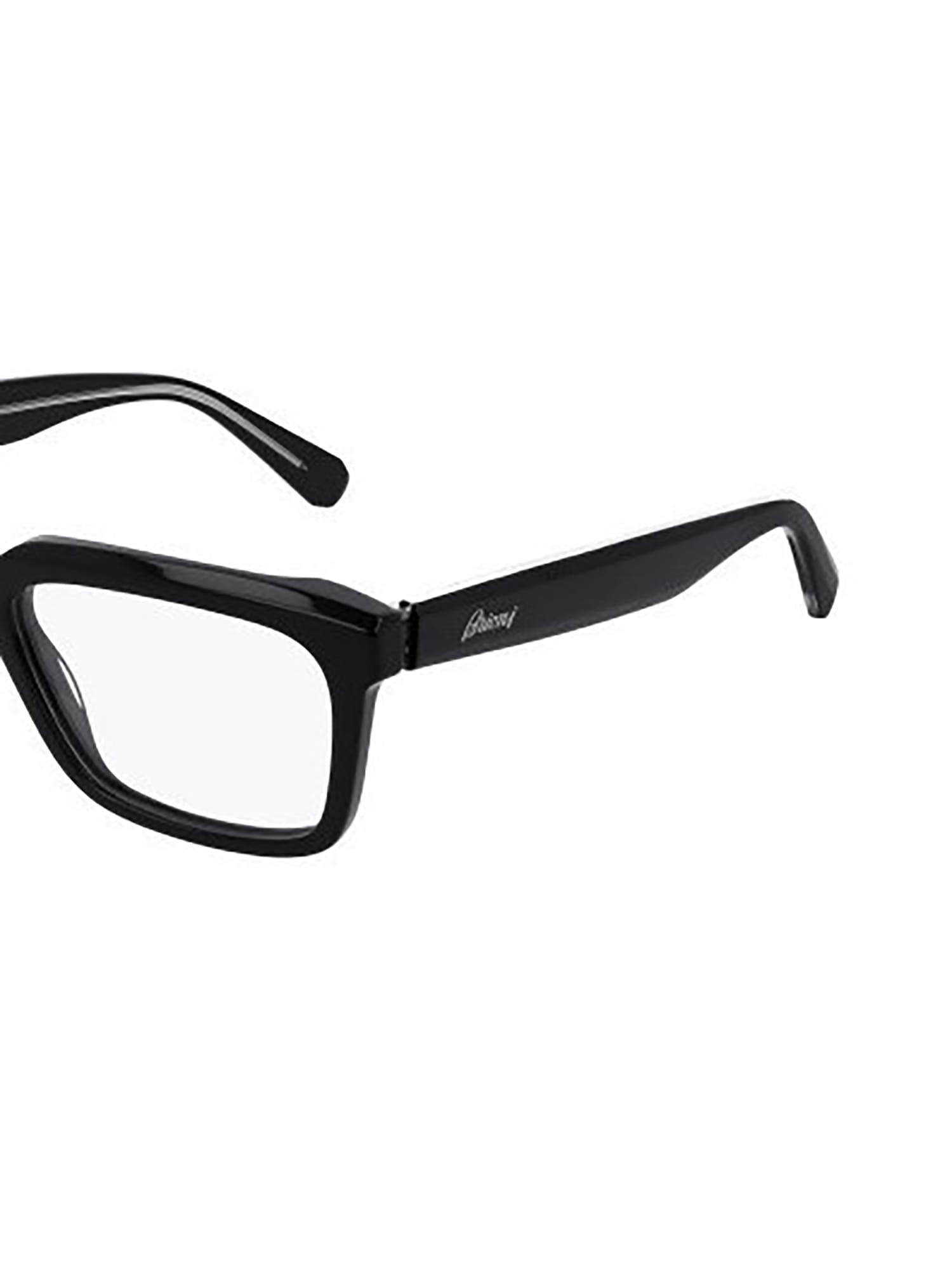 Shop Brioni Br0065o Eyewear In Black Black Transpare