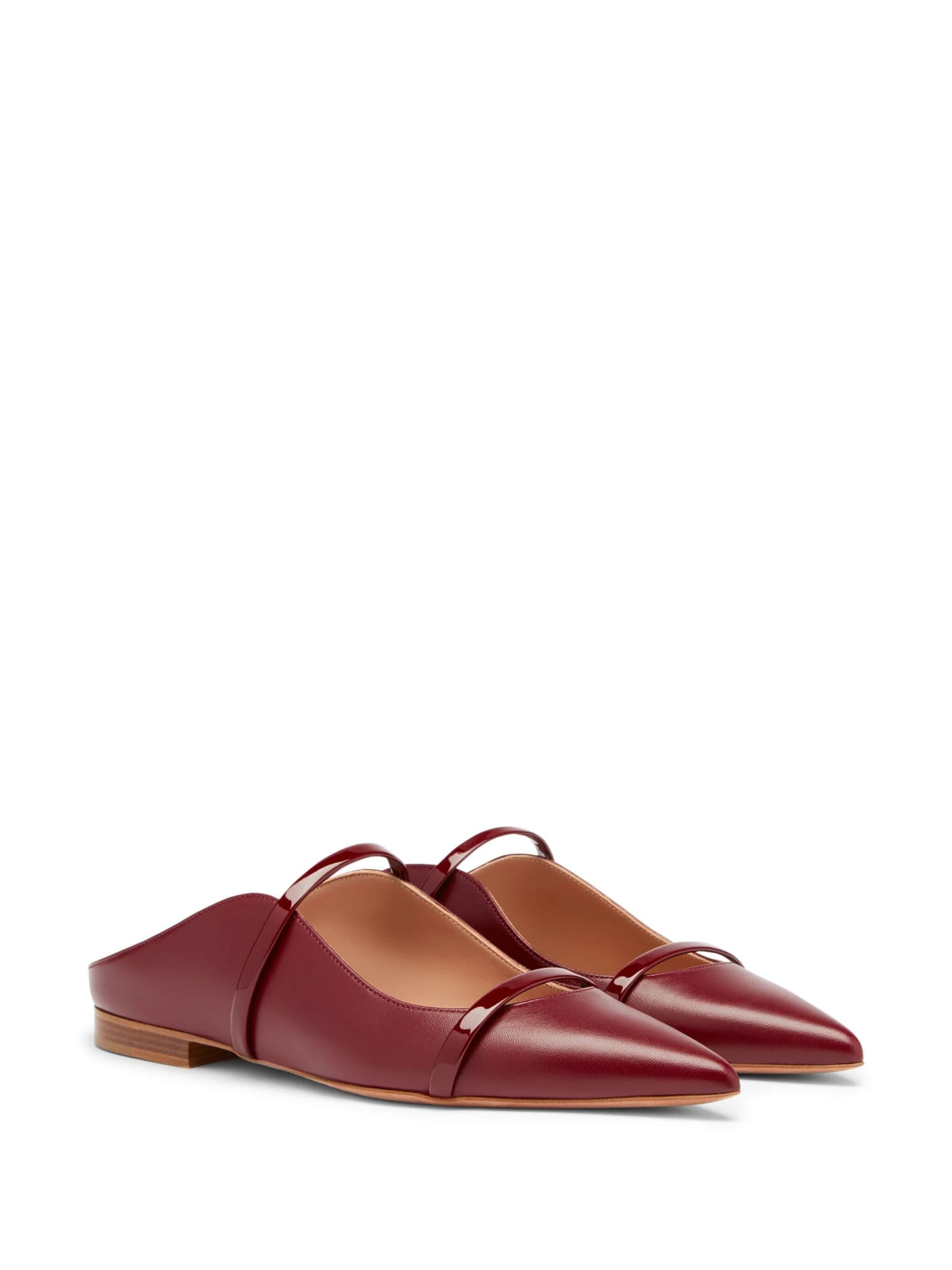 Shop Malone Souliers Maureen Bassa Nappa In Rosewood