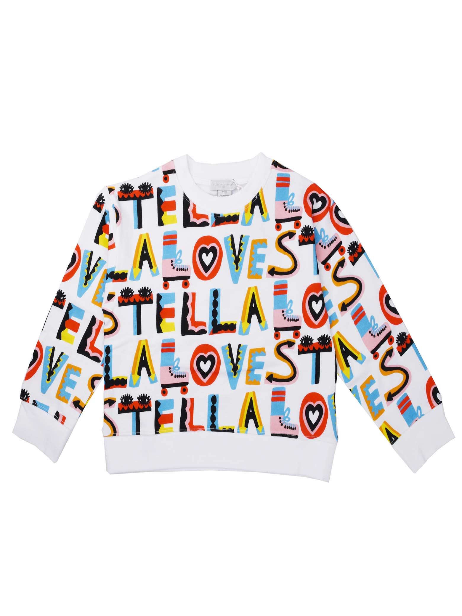 Stella McCartney Kids stella Loves Crew Neck Sweatshirt