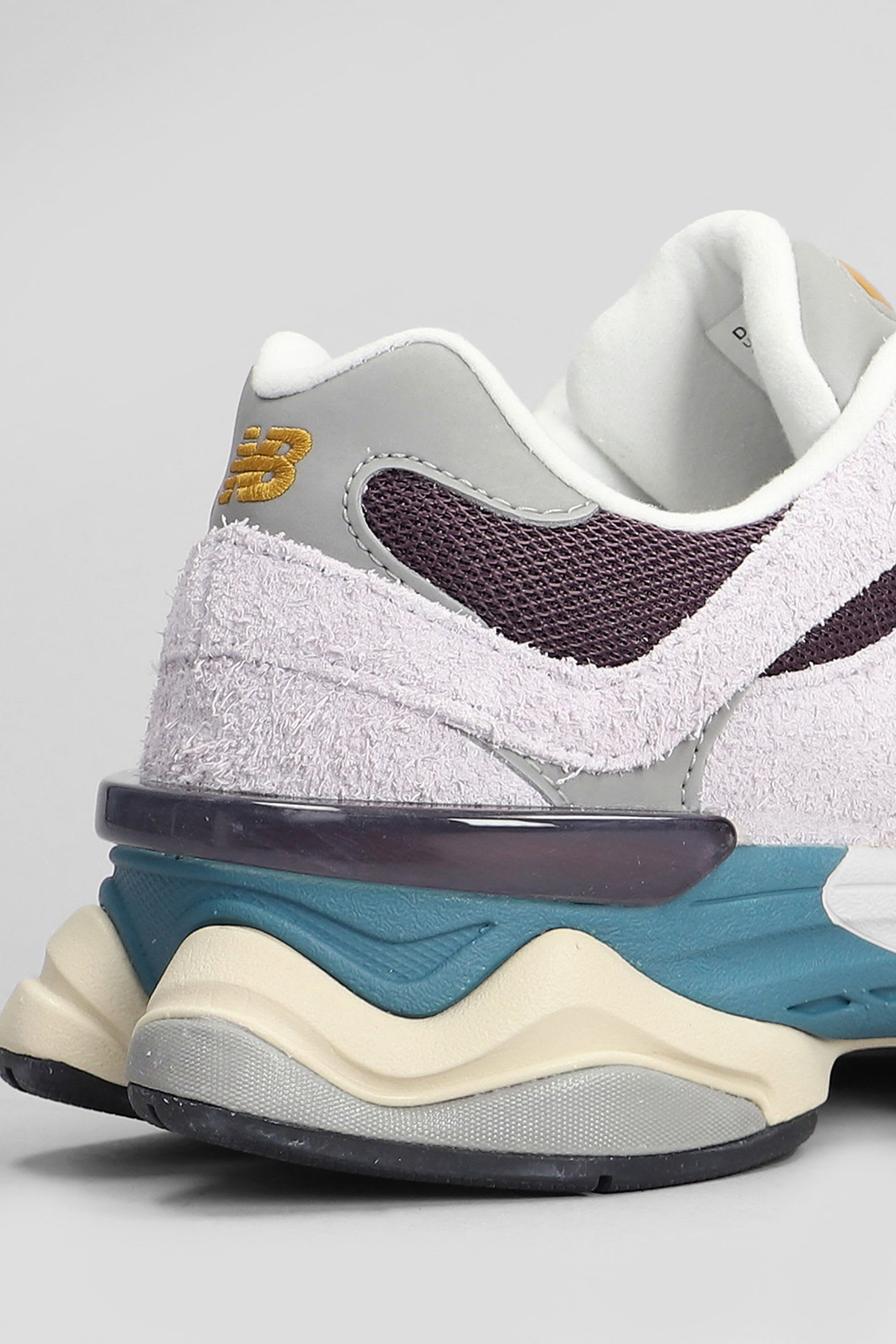 New Balance 9060 Sneakers In Viola Suede And Fabric In Multi
