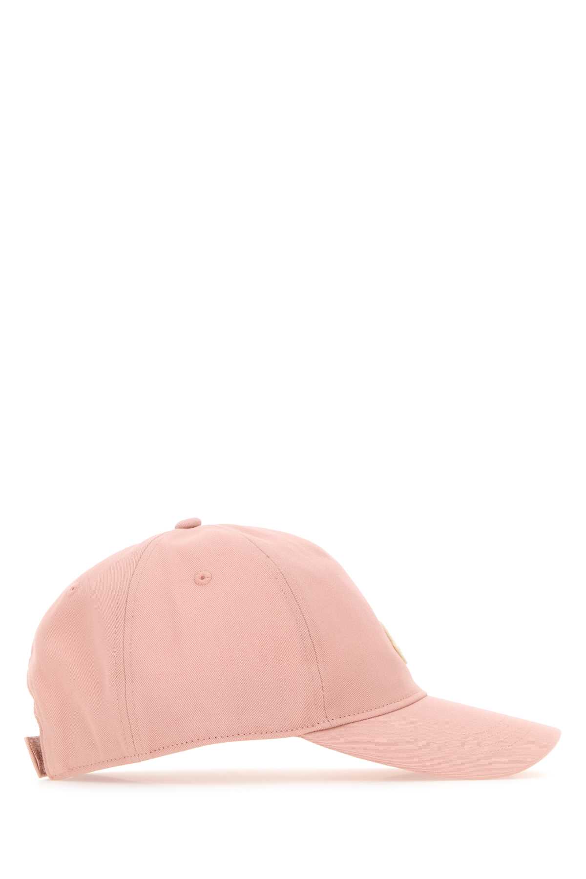 Shop Moncler Pink Cotton Baseball Cap In 510