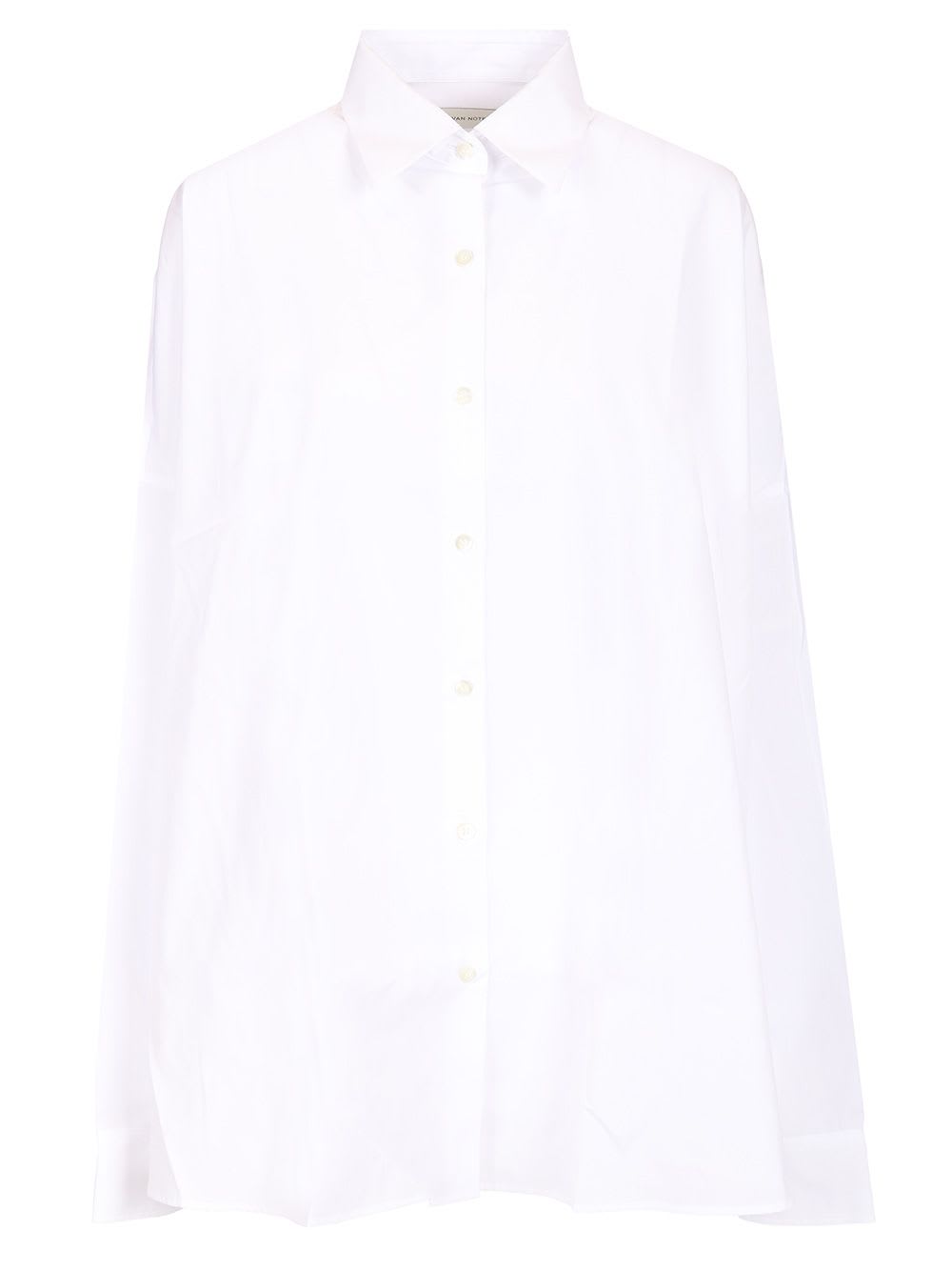 Shop Dries Van Noten Tailored Shirt In White