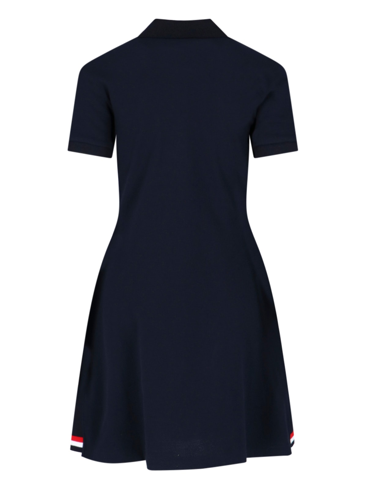 Shop Thom Browne Polo Midi Dress In Blue