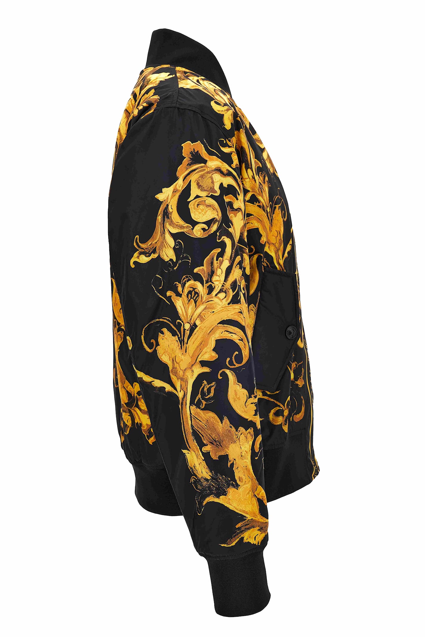 Versace Jeans Couture Baroque-print Bomber Jacket In Multi