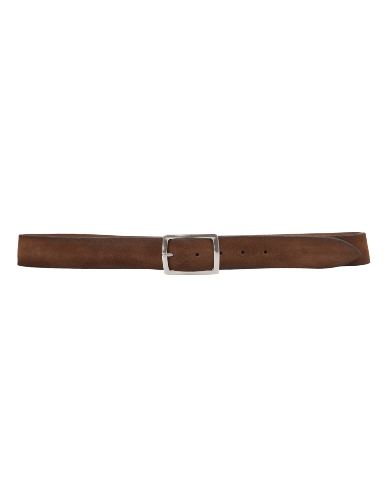 ORCIANI LIGHT BROWN HUNTING DOUBLE BELT IN SUEDE AND LEATHER 