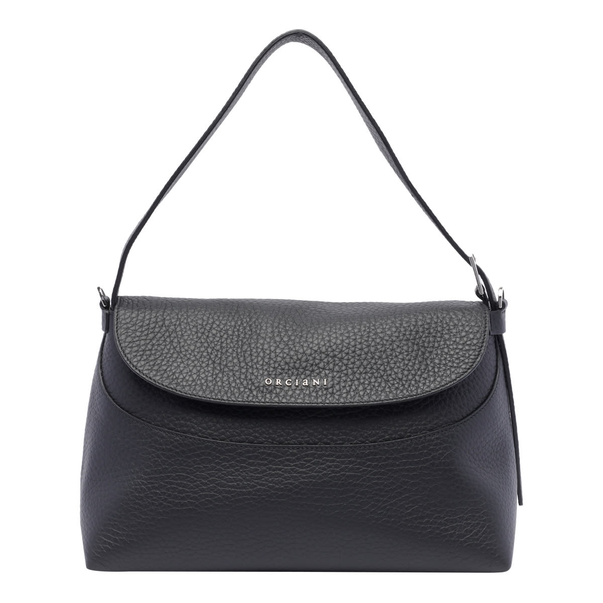 Shop Orciani Nana Shoulder Bag In Black