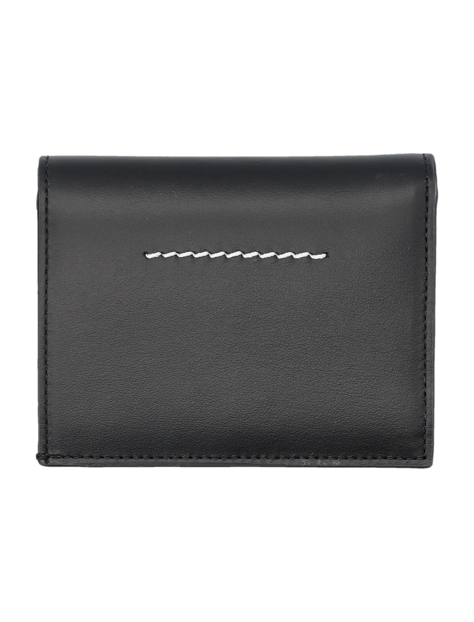 Shop Mm6 Maison Margiela Numeric Bifold Wallet In Black