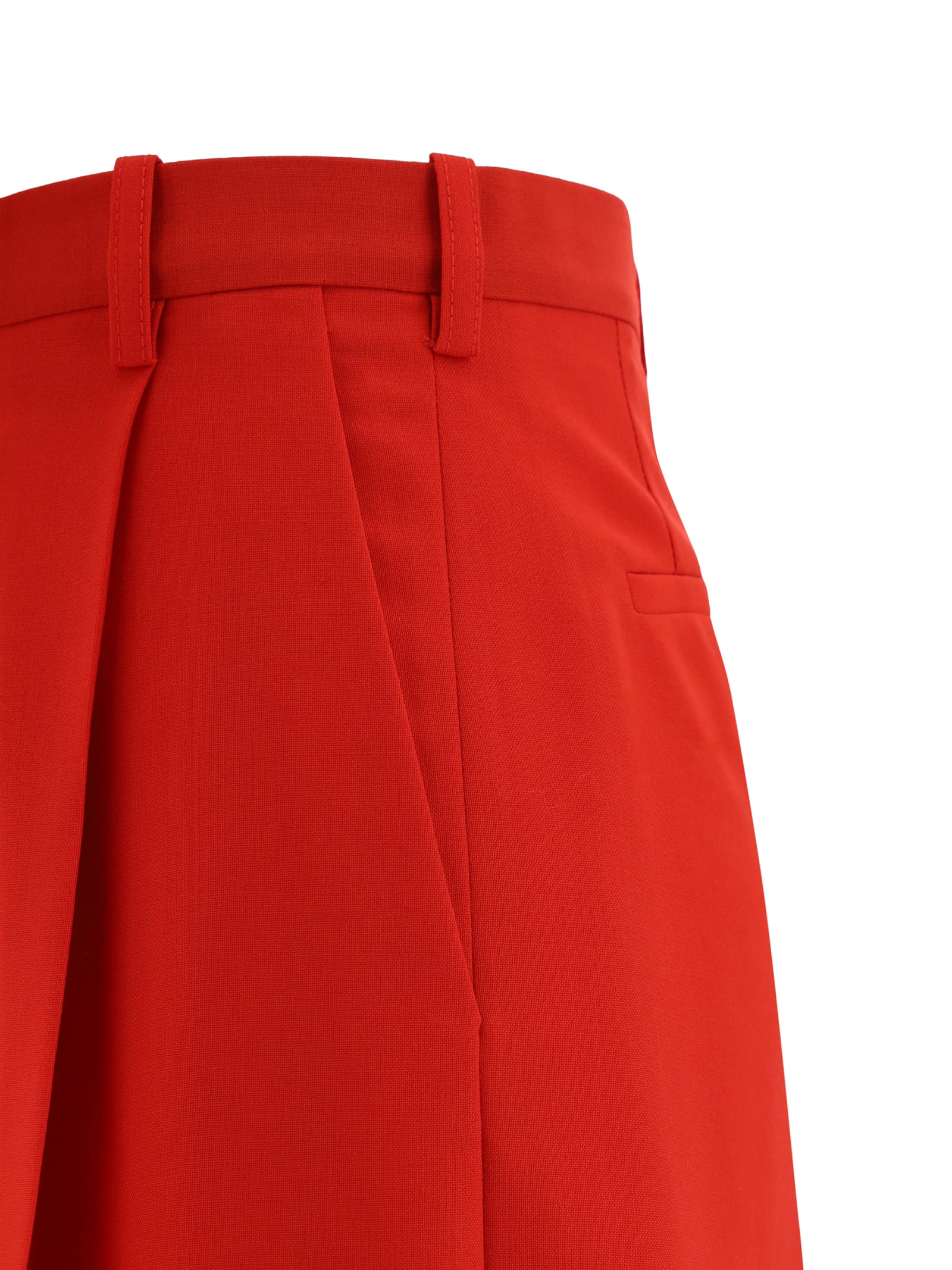 Shop Marni Tailored Pants In Red