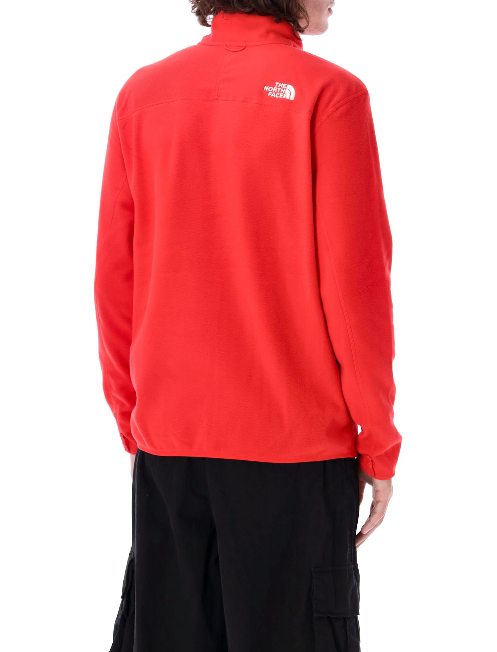 Shop The North Face 100 Glacier Full-zip Fleece In High Risk Red