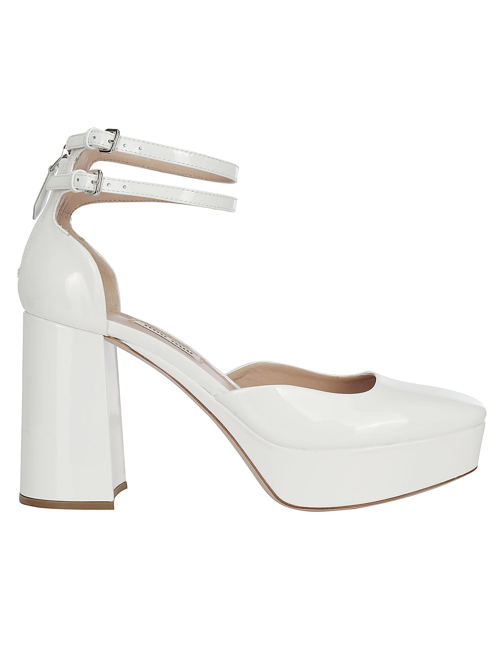 miu miu white heels