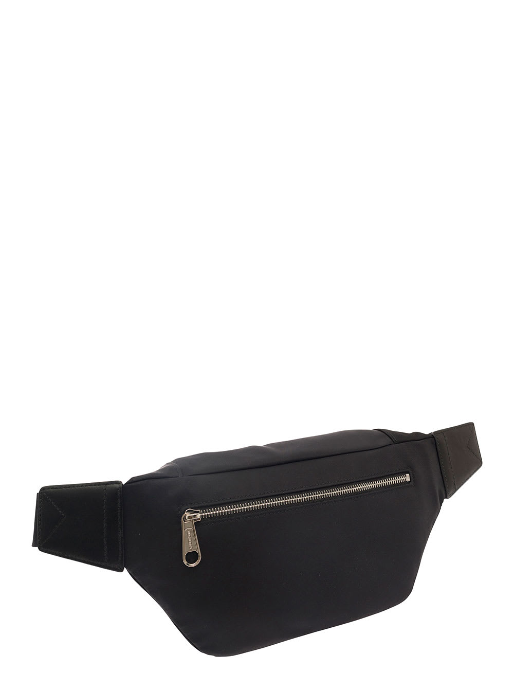 Shop Burberry Sonny Black Fanny Pack With Contrasting Logo Print In Nylon Man
