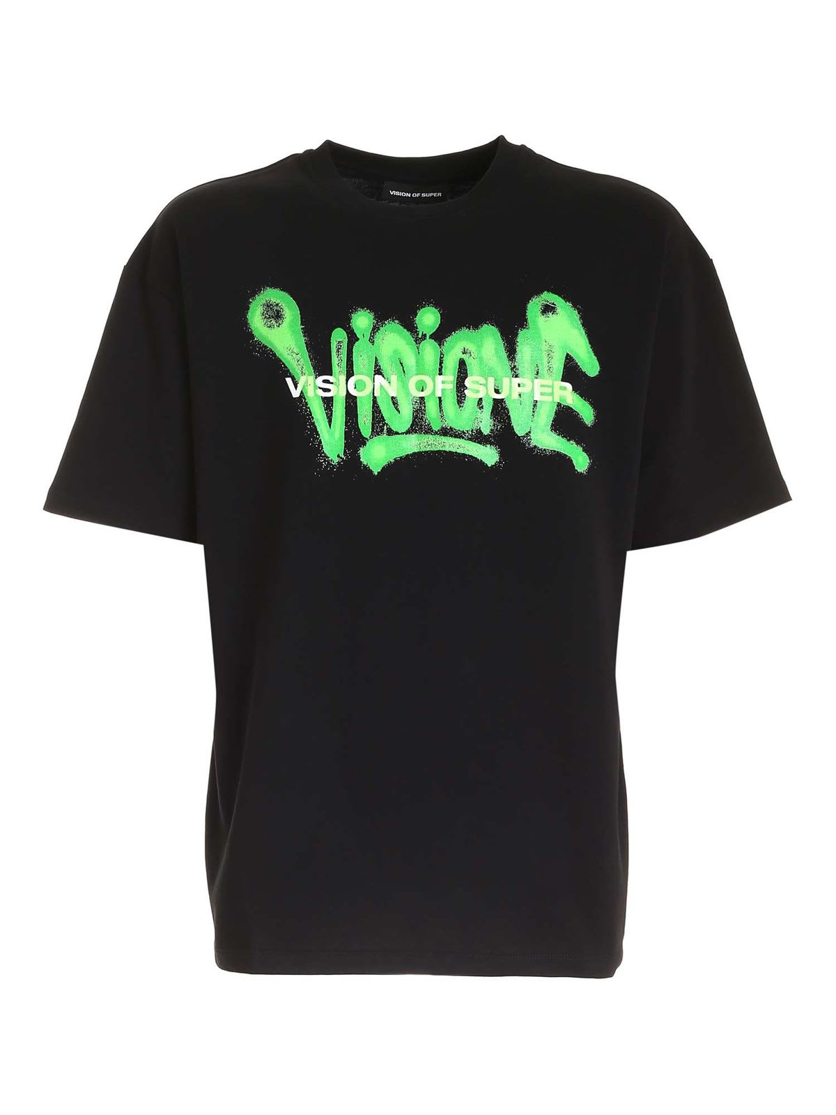 Vision of Super Tshirt With Green Spray