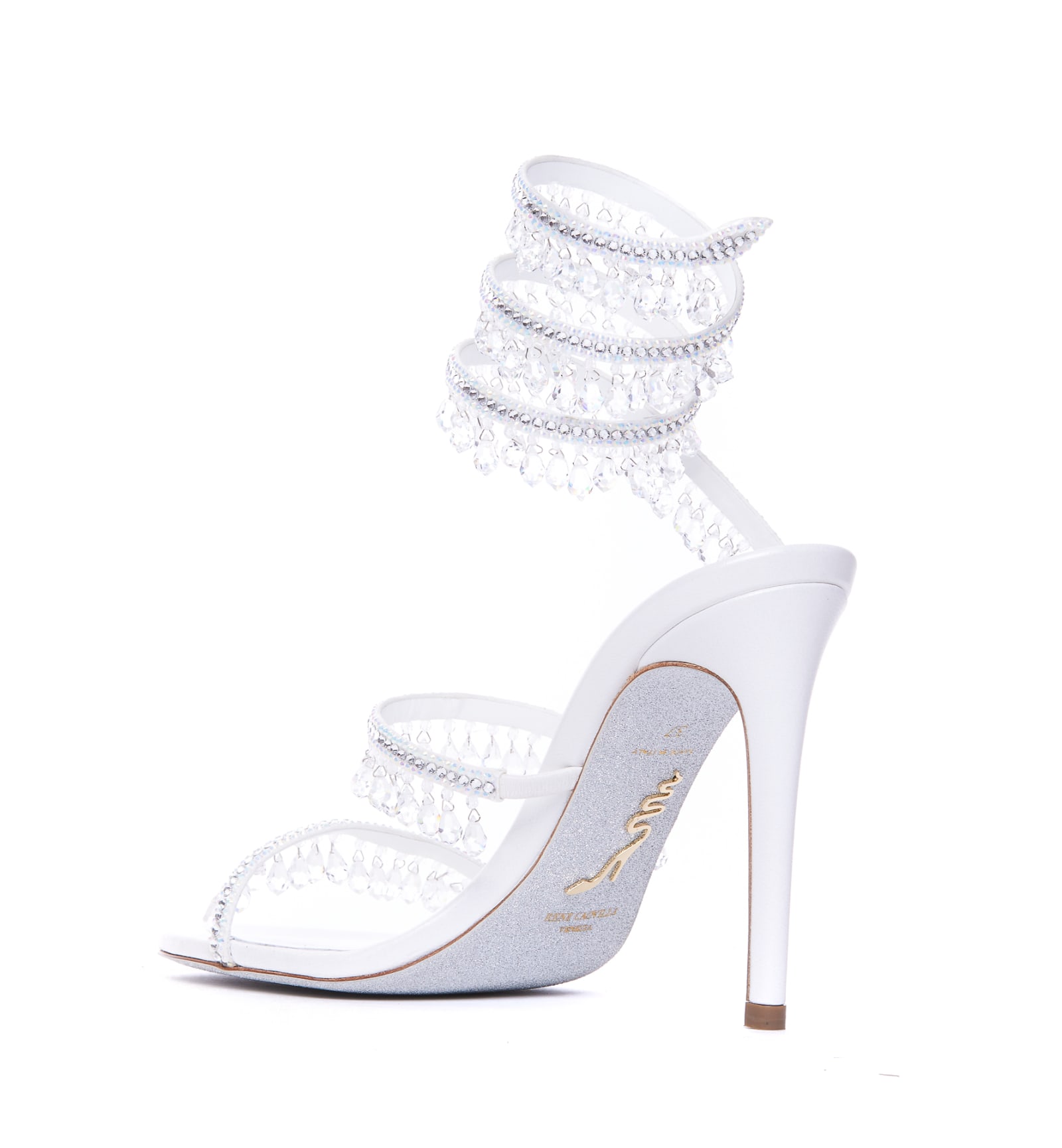 René Caovilla Chandelier Sandals 105 In Multi