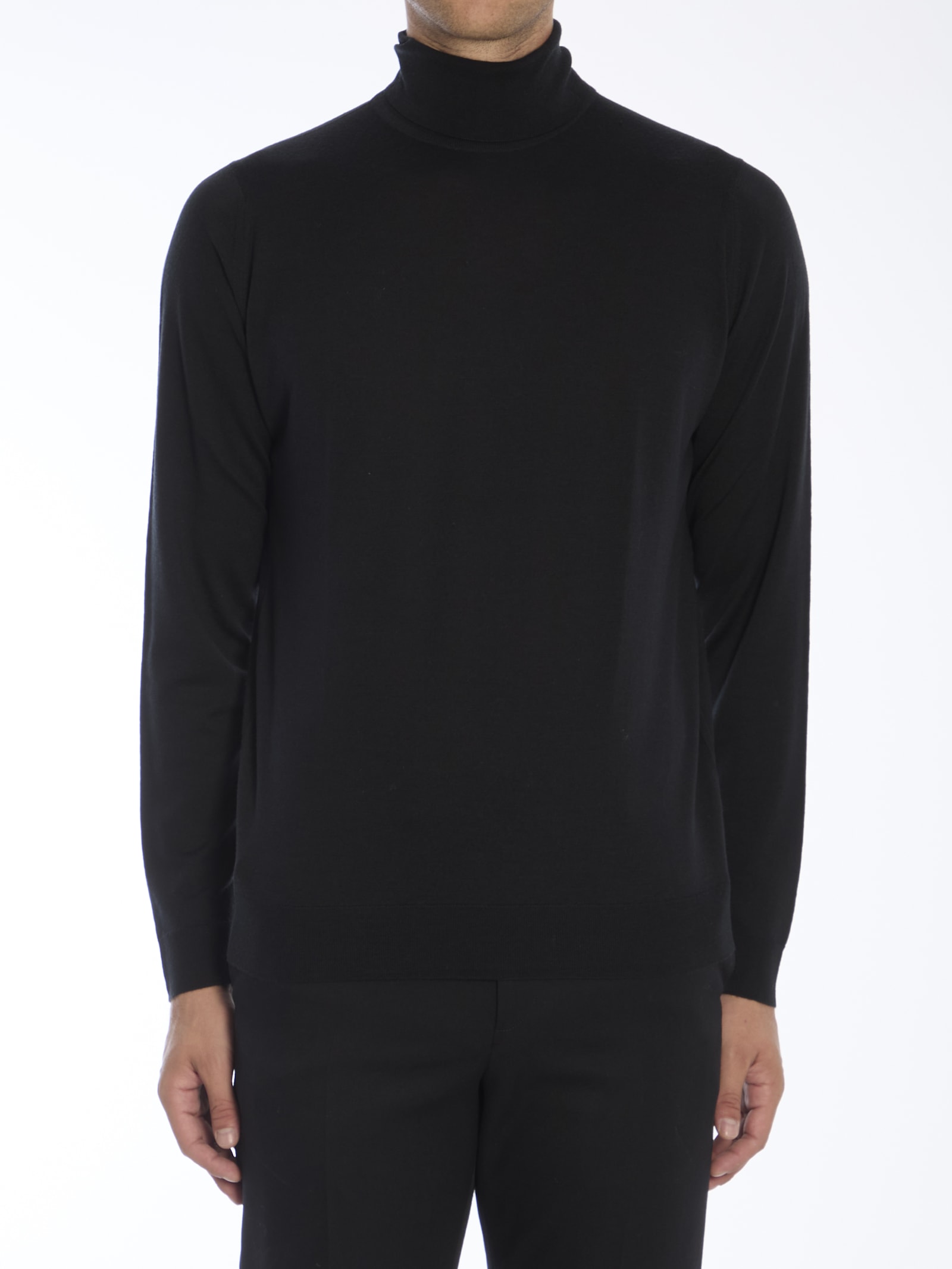 Shop John Smedley Cherwell Pullover In Black