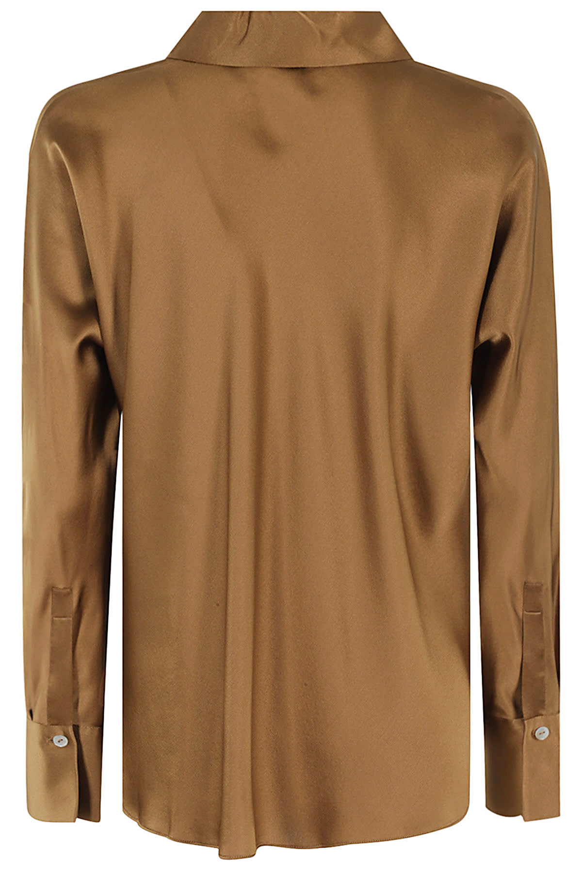 Shop Vince Bias Ls Blouse In Alm