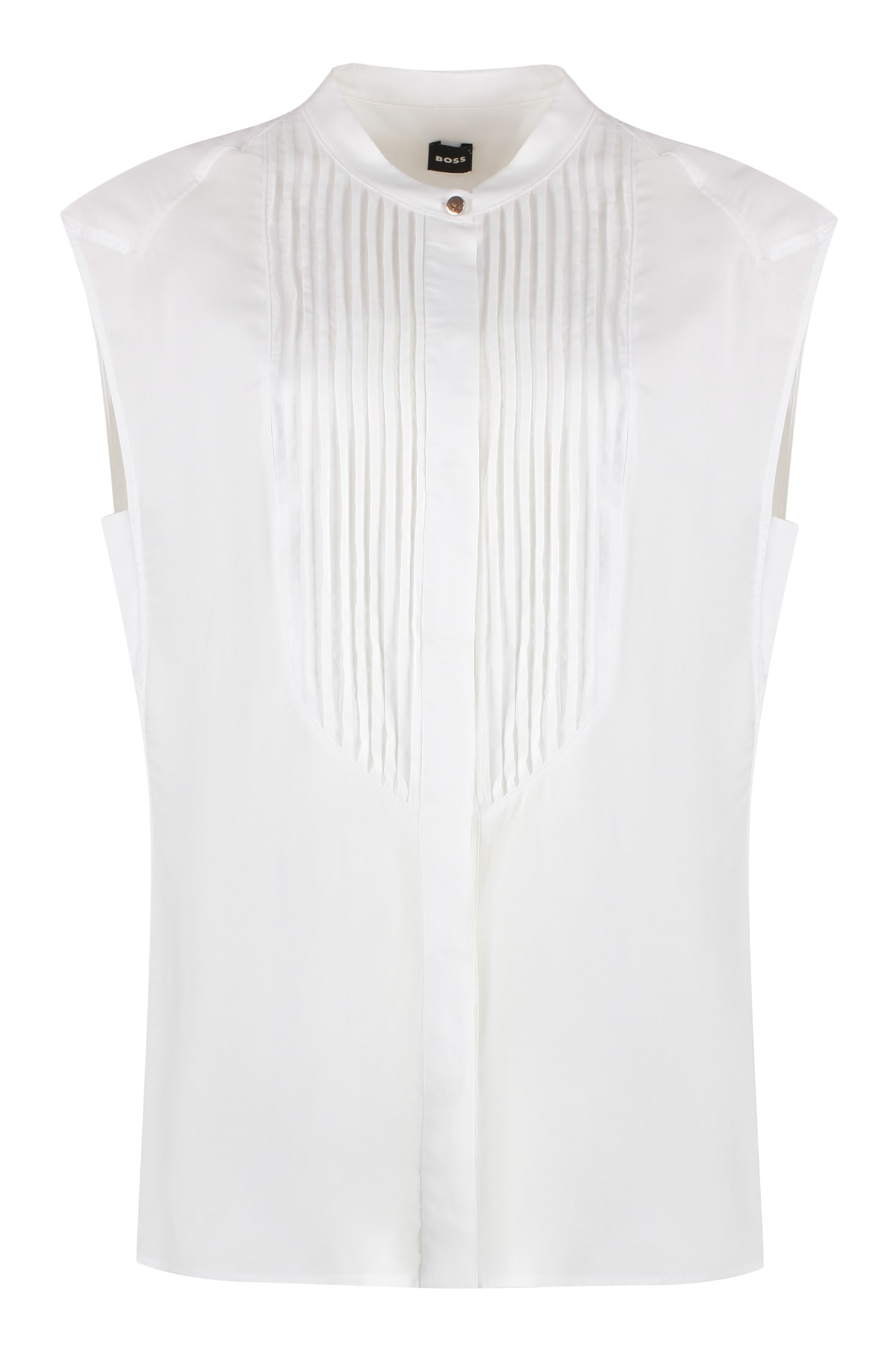 Shop Hugo Boss Jersey Blouse In White