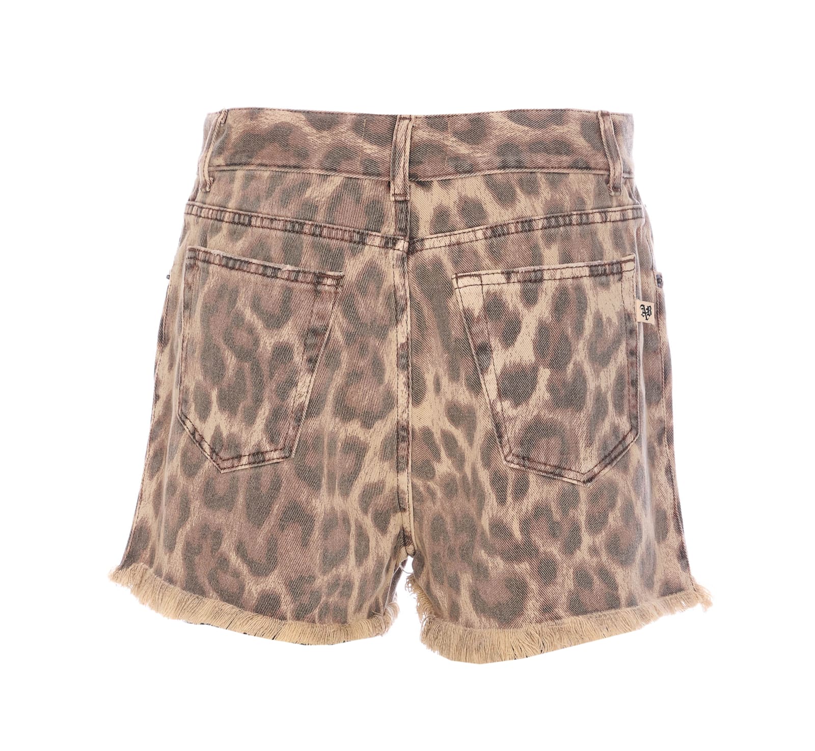 Aniye By Leopard-print Shorts In Beige