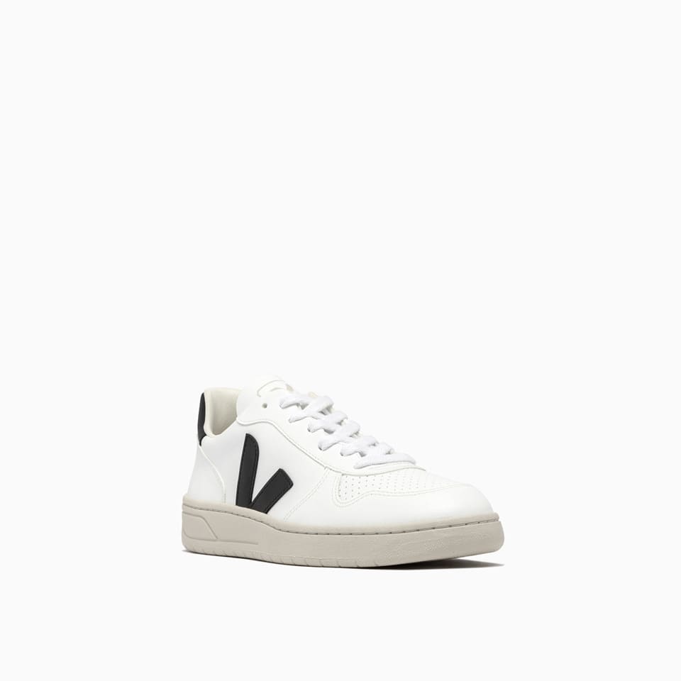 Shop Veja V-10 Cwl Sneakers Vx0702901m In White