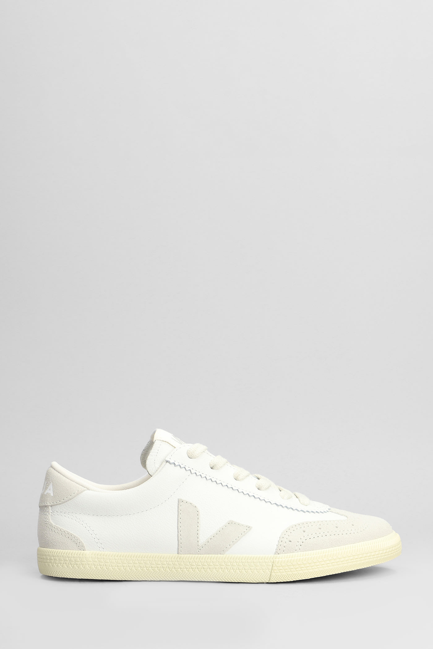 Veja Volley Sneakers In White Suede And Leather