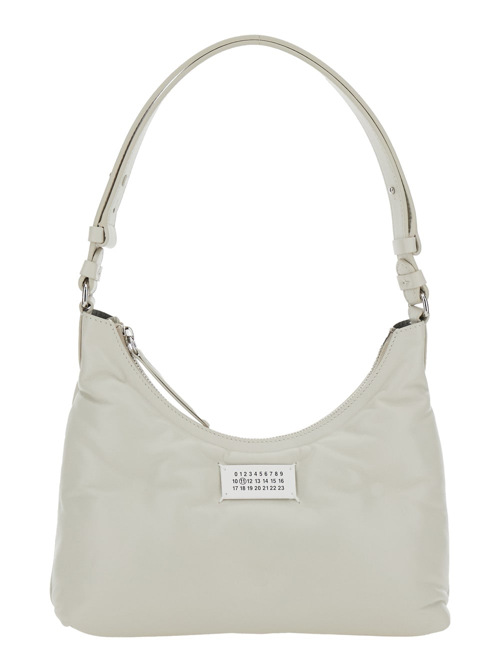 Shop Maison Margiela Glam Slam Hobo Small In Grey