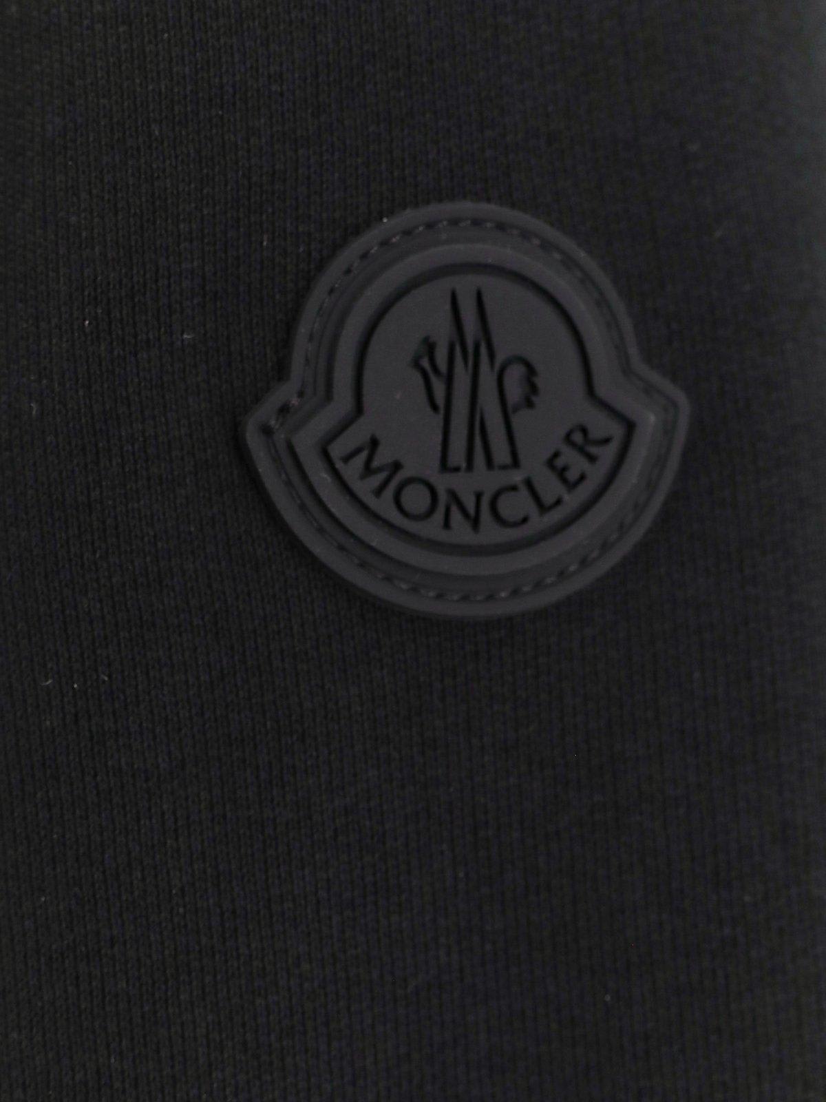 Shop Moncler Logo Patch Padded Jacket In Black