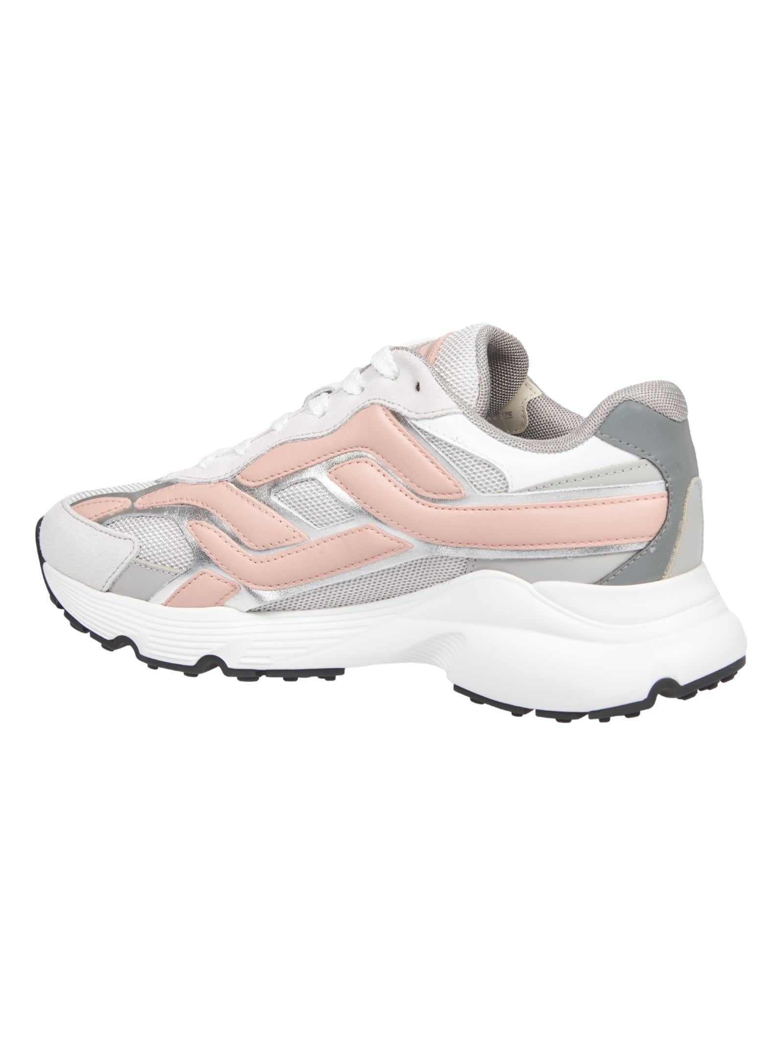 Tod's Colour-block Lace-up Sneakers Tods In Grey