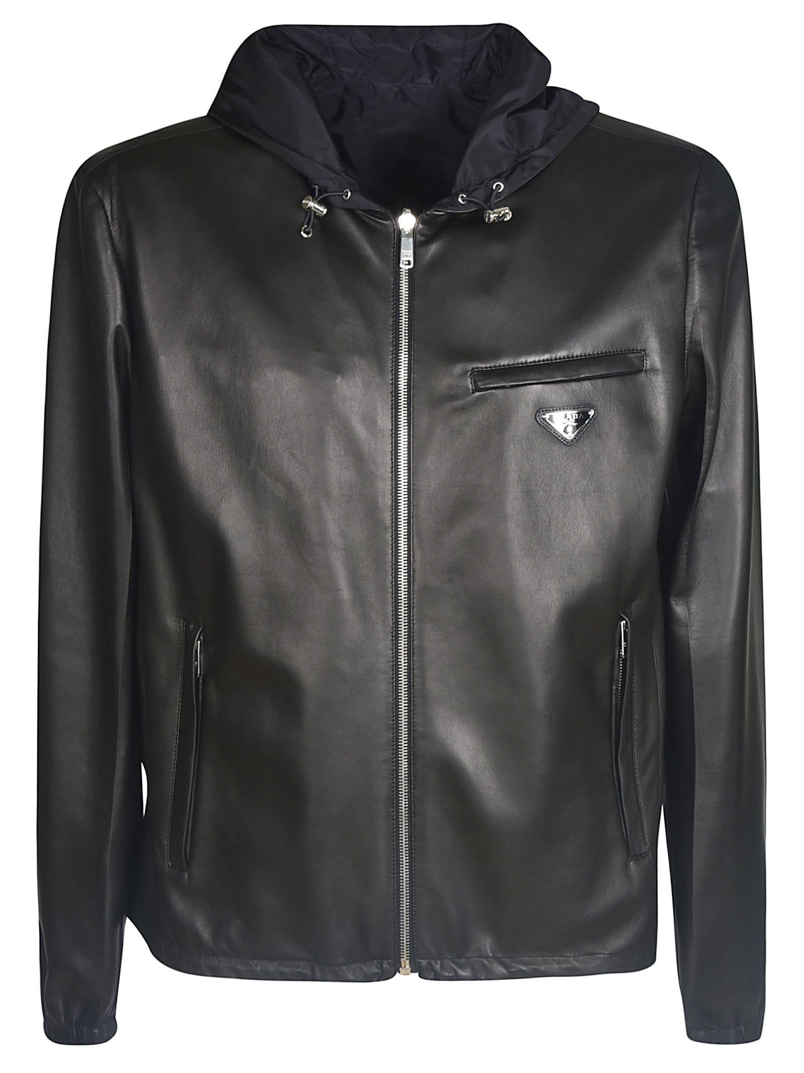 Prada Reversible Bicker Jacket In Black