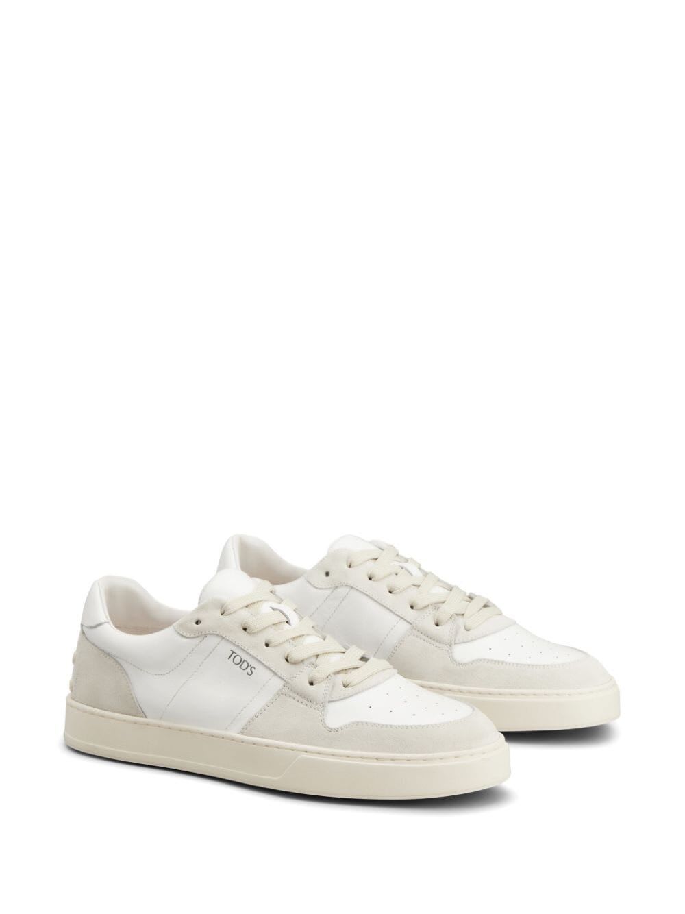 Shop Tod's Lace Up Shoes In White