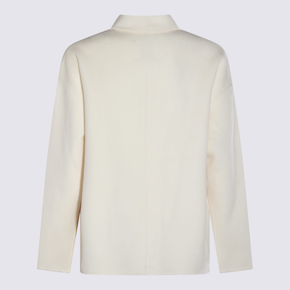 Anine Bing Wool And Cashmere Jacket With Long Sleeves In White