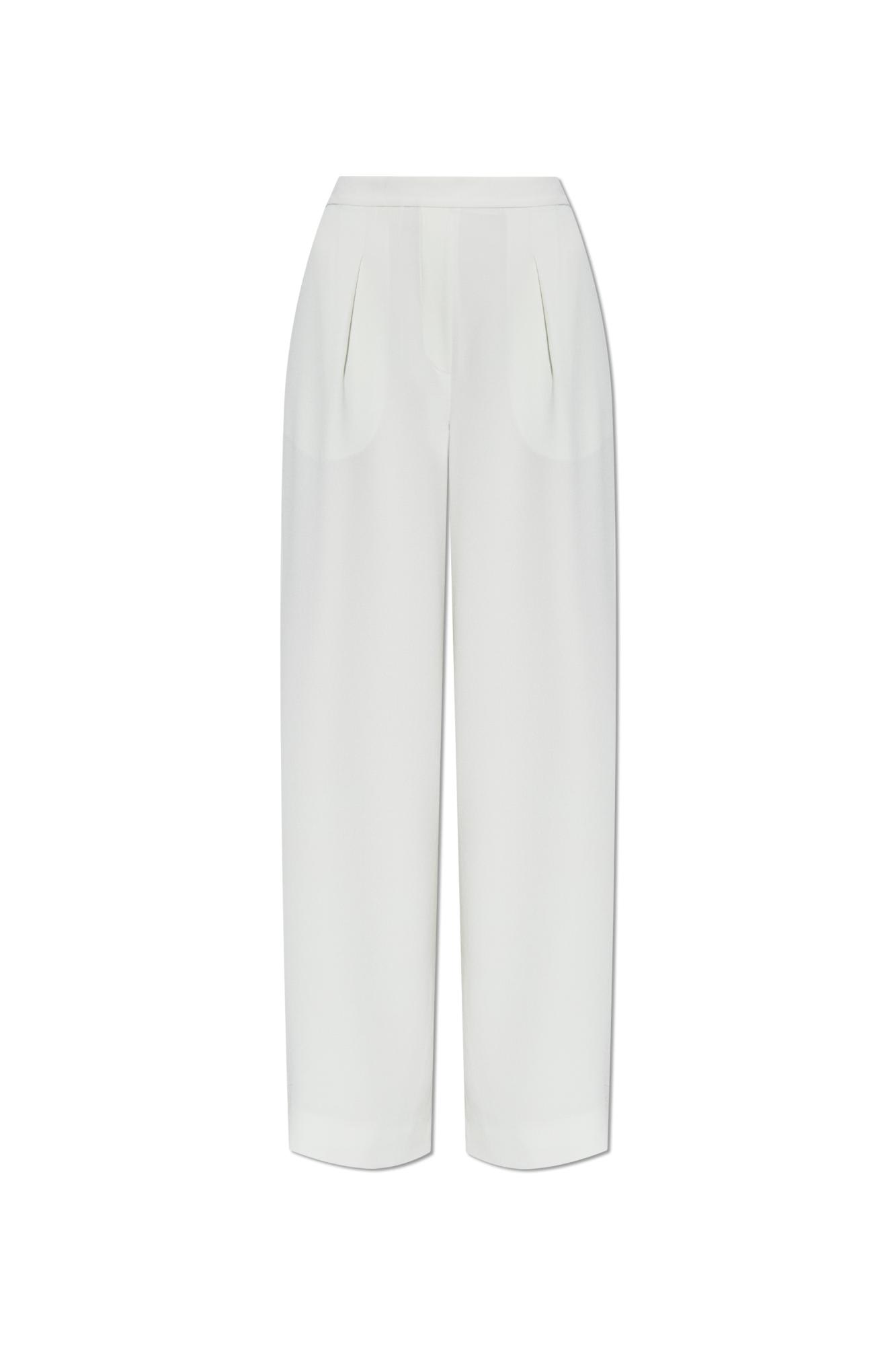 Emporio Armani Straight-leg Pants In White