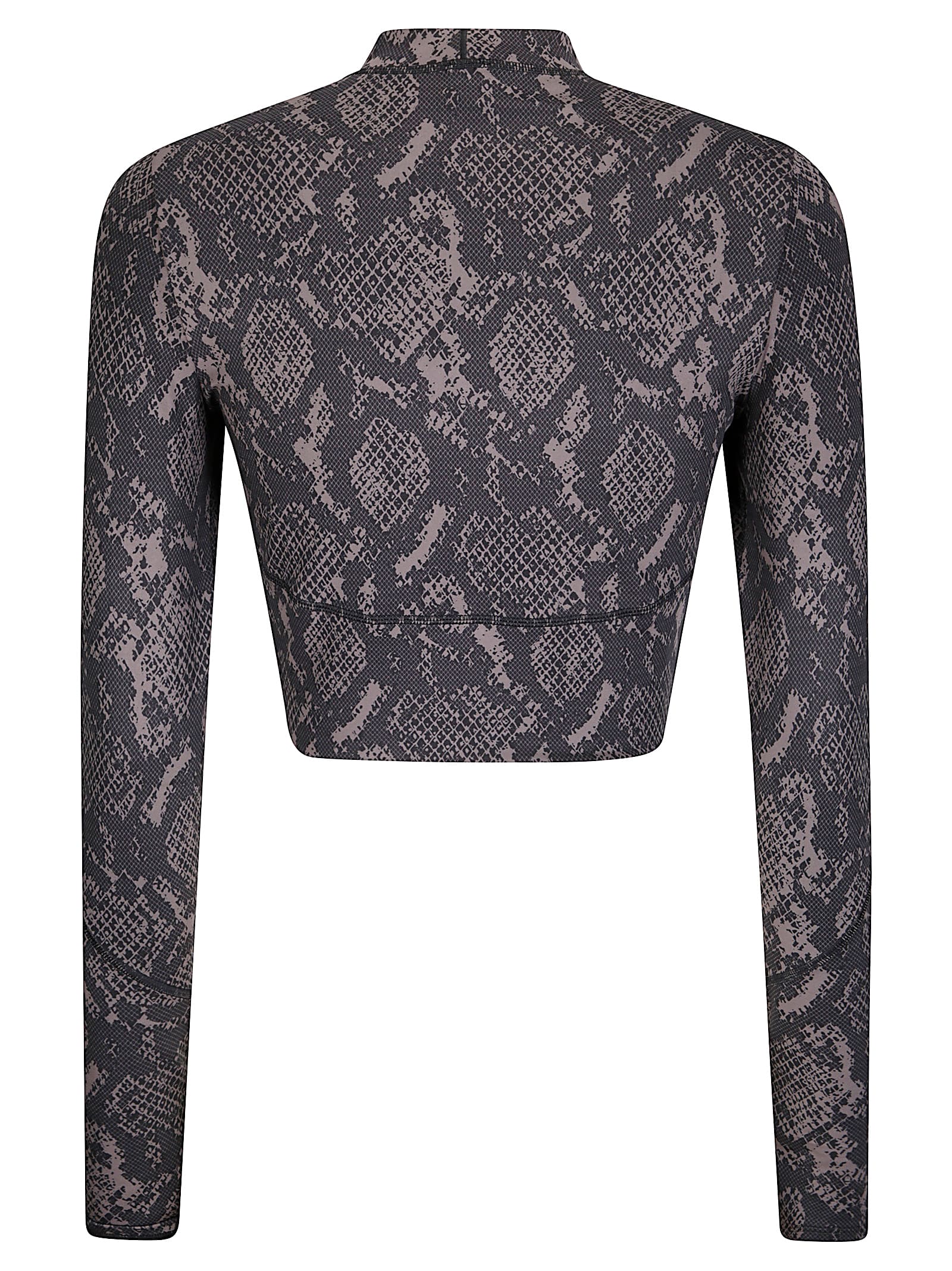Adidas By Stella Mccartney True Purpose Training Long Sleeve Crop Top In Black