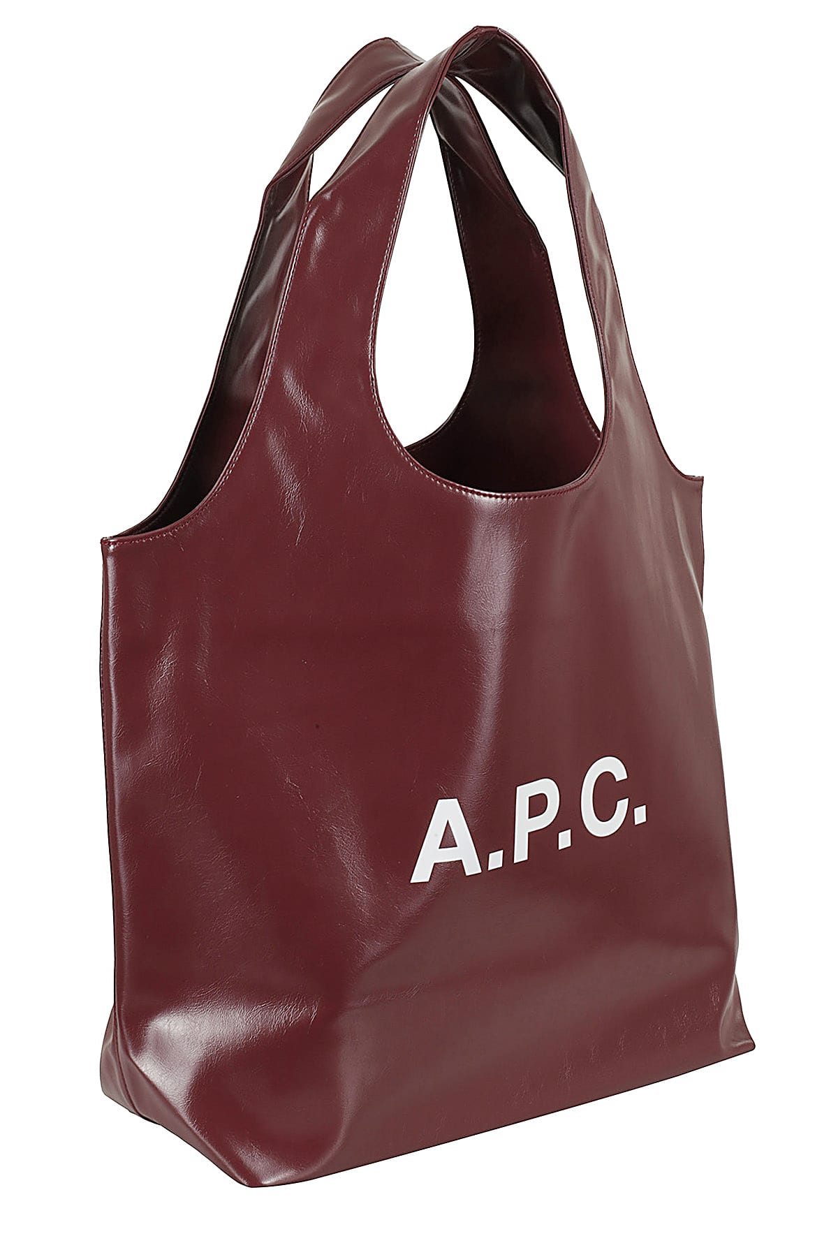 Shop Apc Tote Ninon In Gac Burgundy