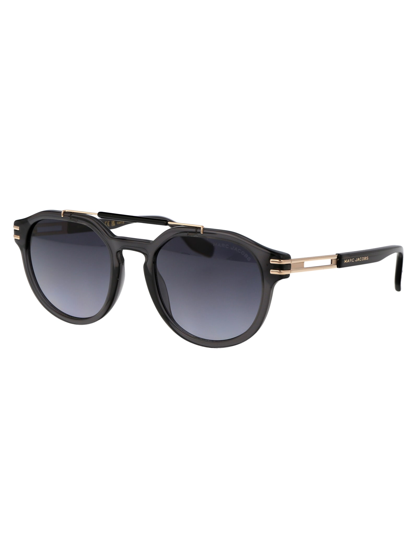 Shop Marc Jacobs Marc 675/s Sunglasses In Ft39o Grey Gold