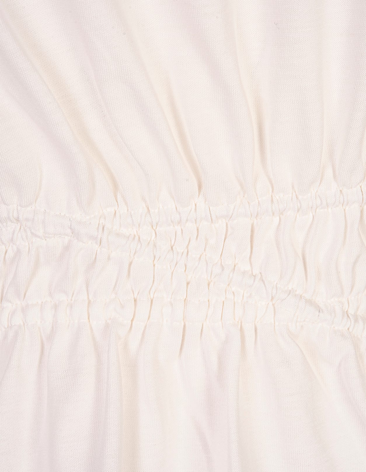 Alexander Mcqueen Optic White Ruffle T-shirt In White