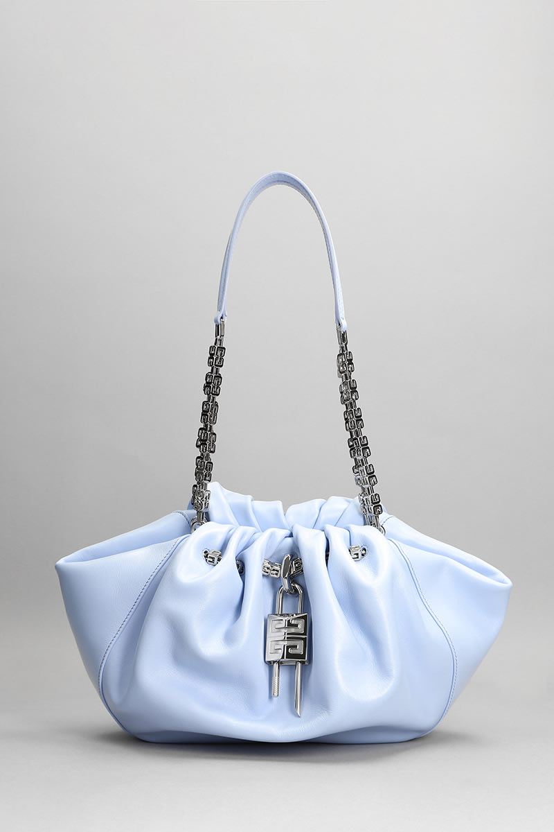 Givenchy Kenny Shoulder Bag In Cyan Leather