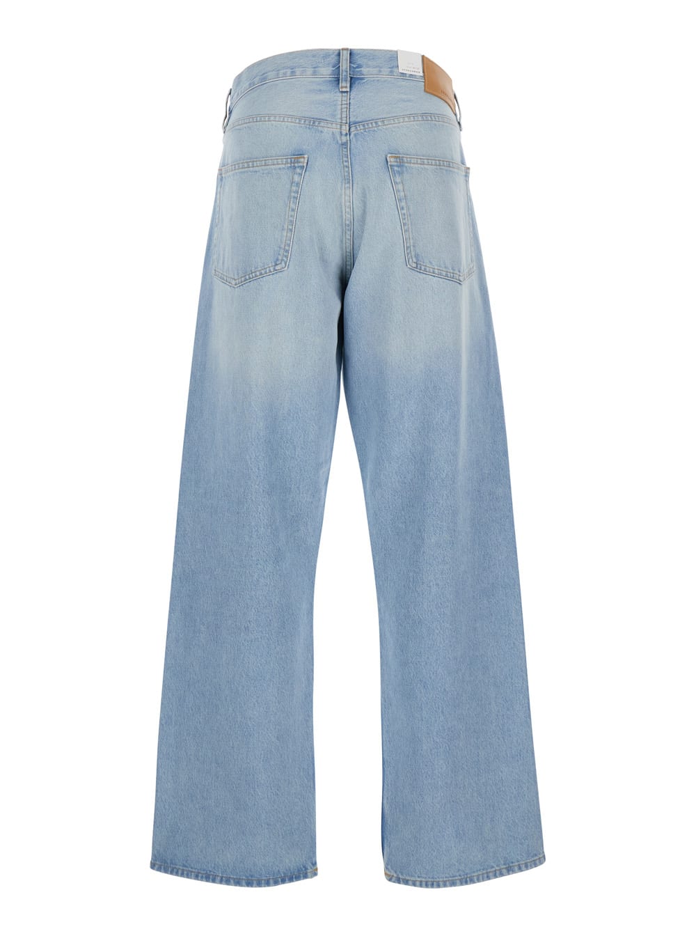 Sunflower Light-blue Five Pocket Jeans With Logo Patch On The Back In Blue
